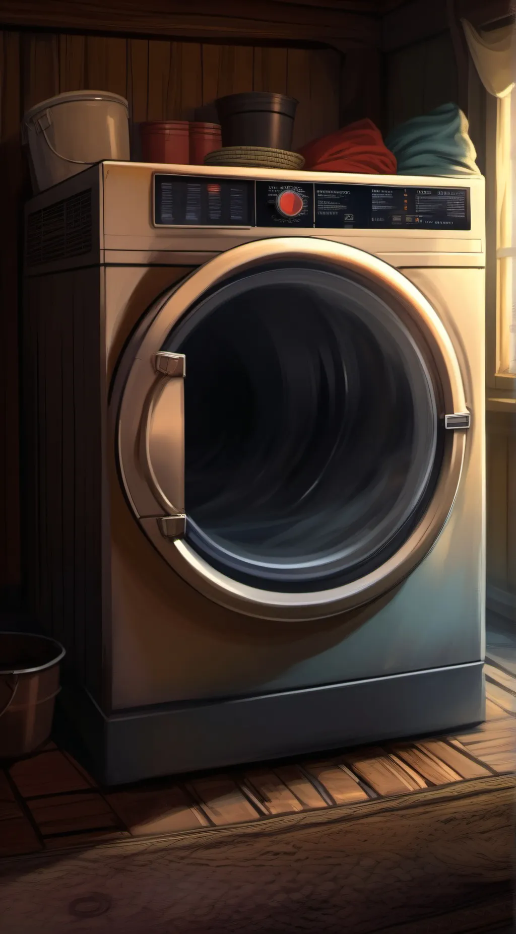 ai character: dryer background