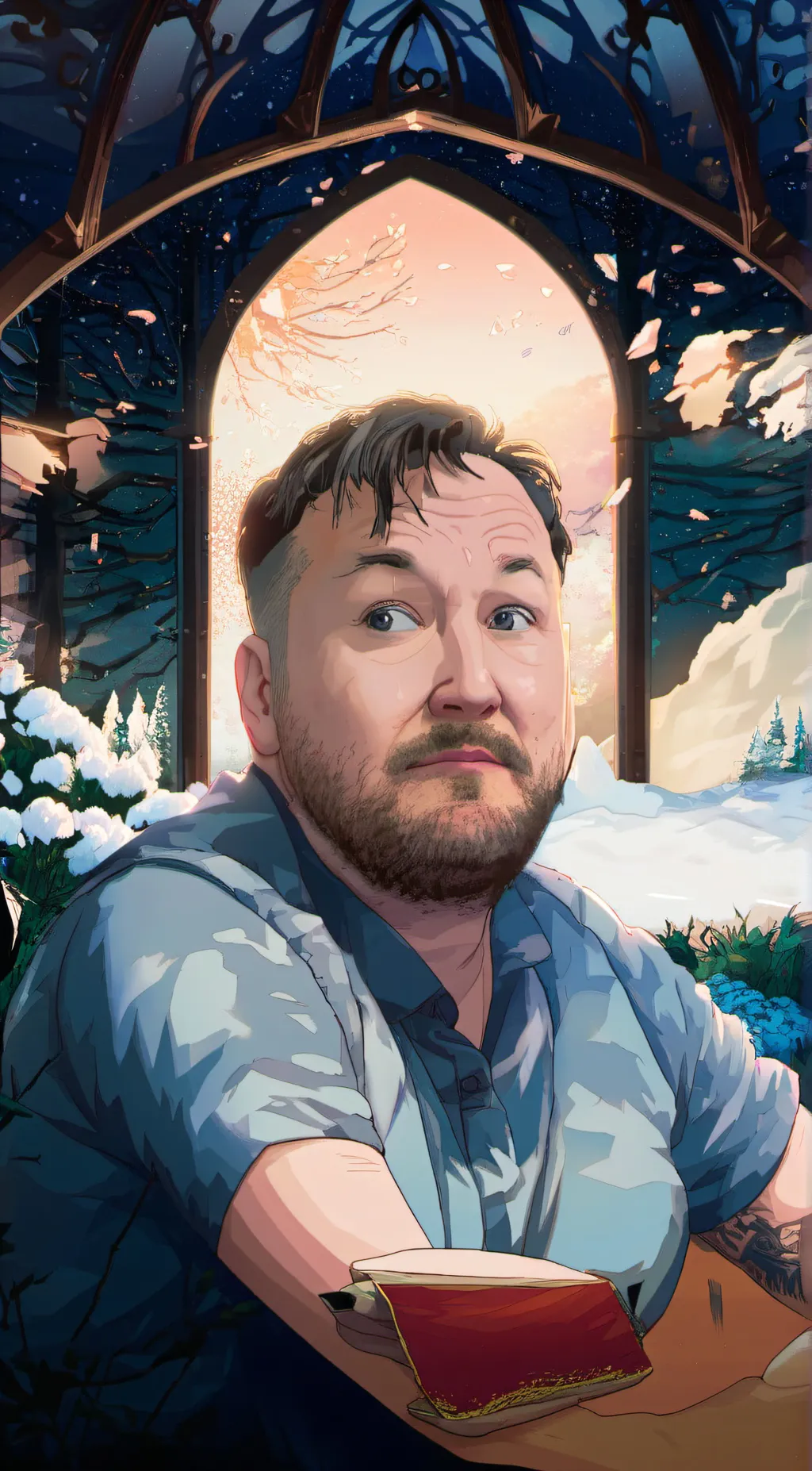 ai character: Brad background