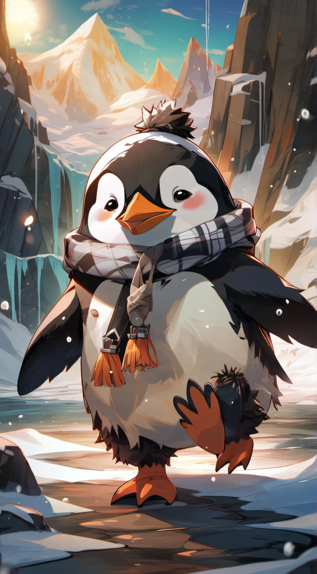 ai character: Penguin background