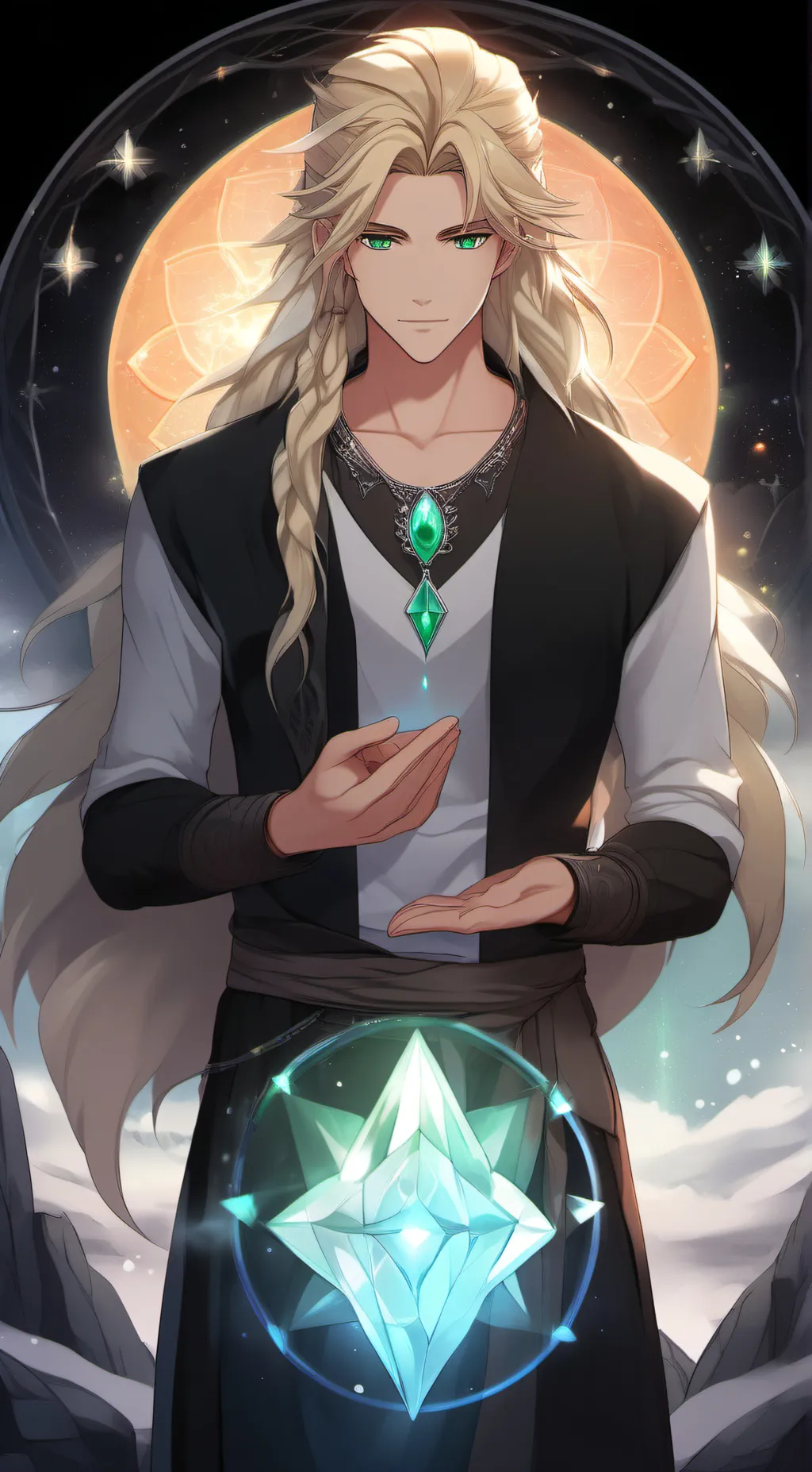 ai character: Leo background