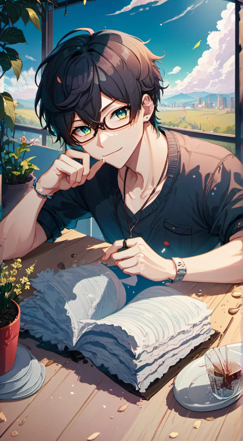 ai character: Xiao  background