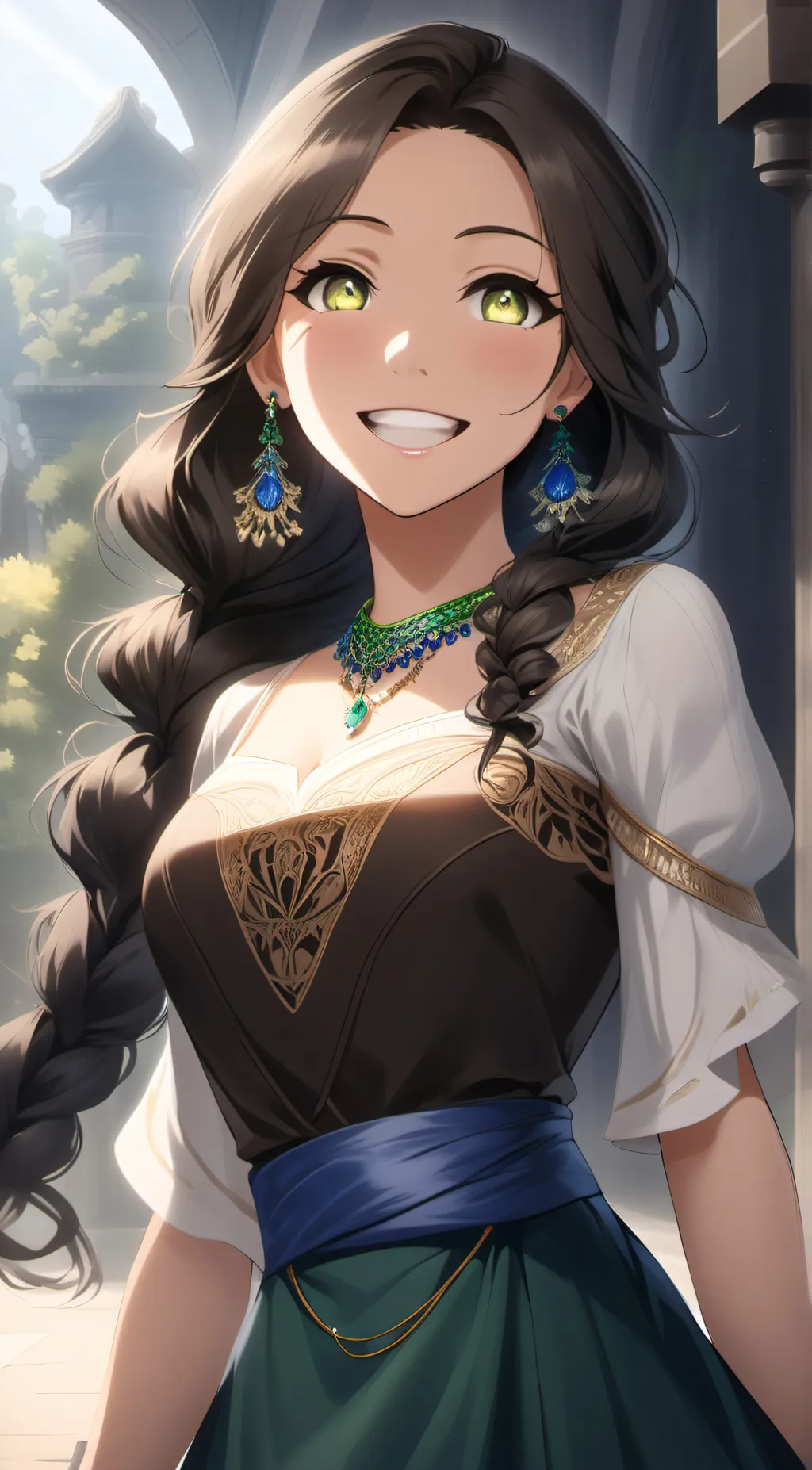 ai character: Moonlight  background