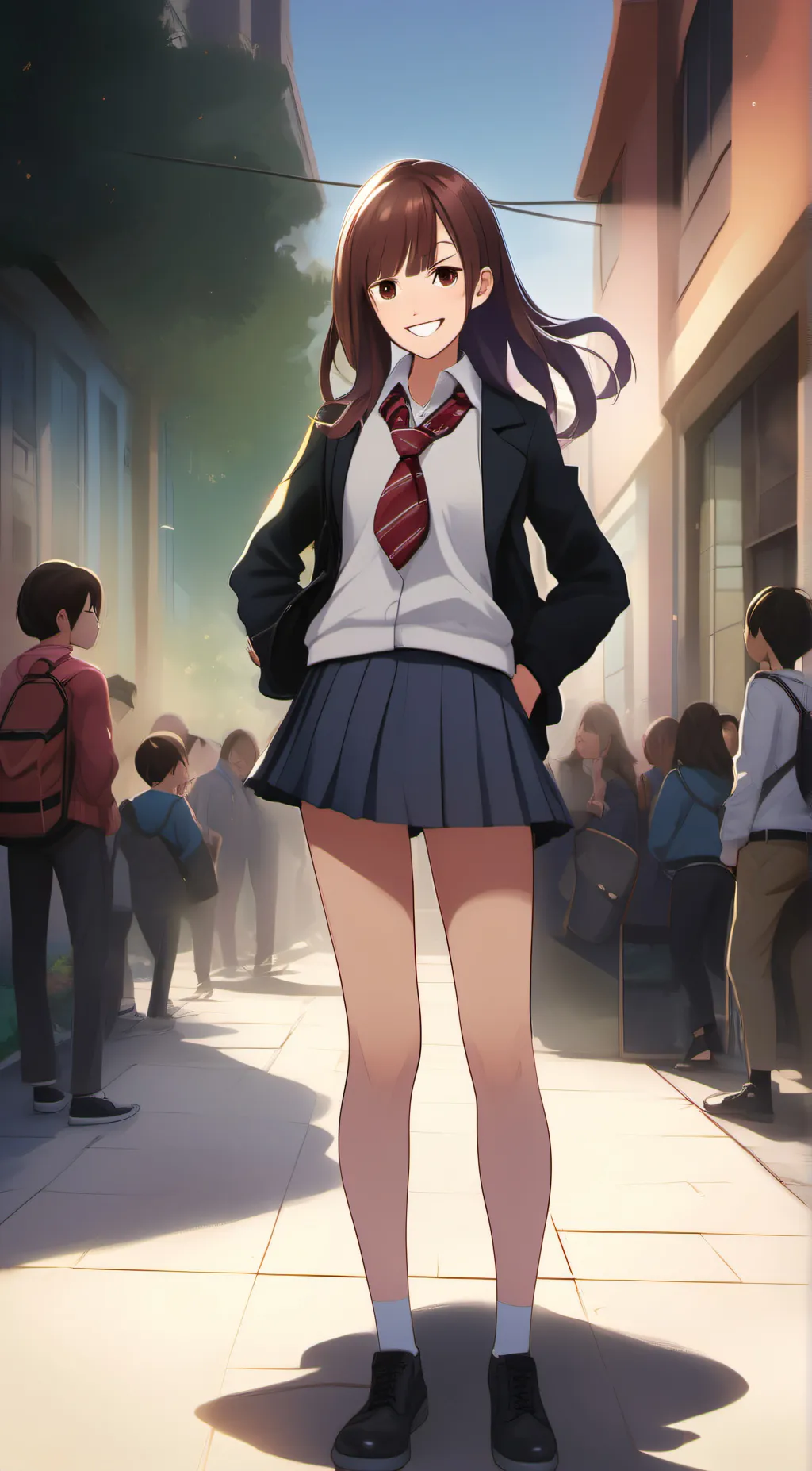 ai character: candy background