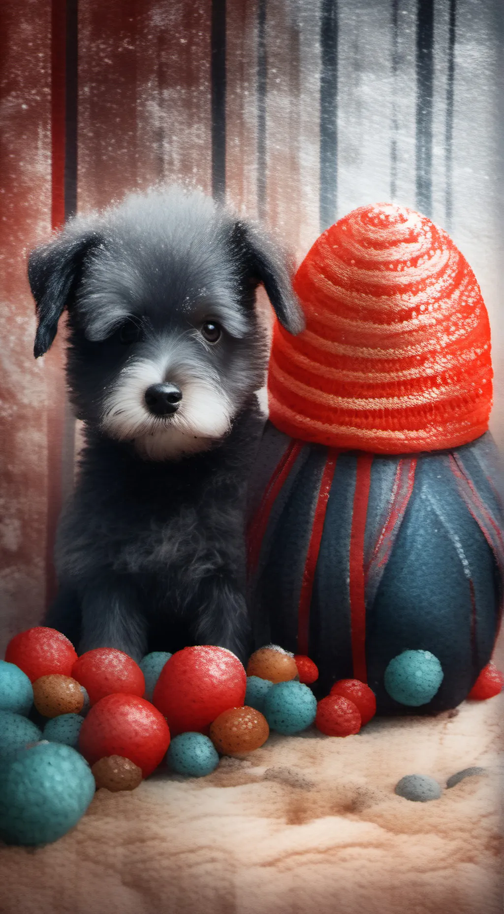 ai character: rainbow  background