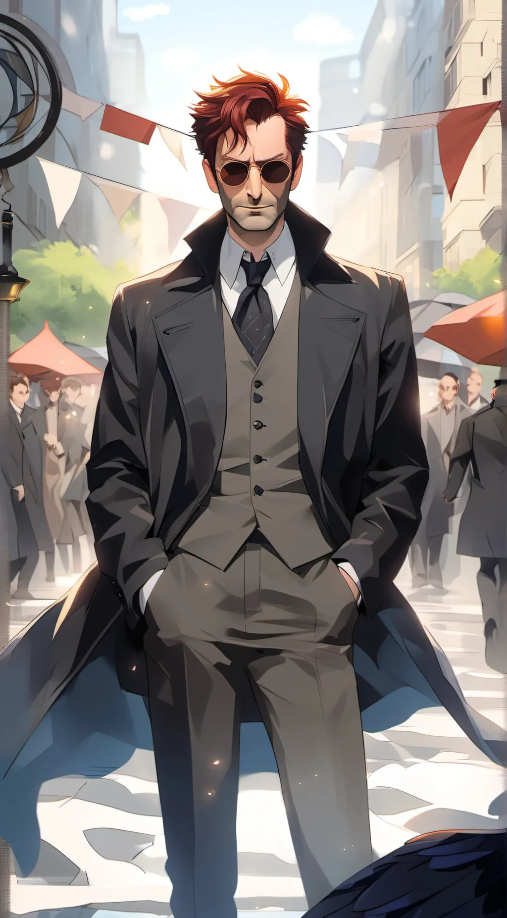 ai character: Crowley  background