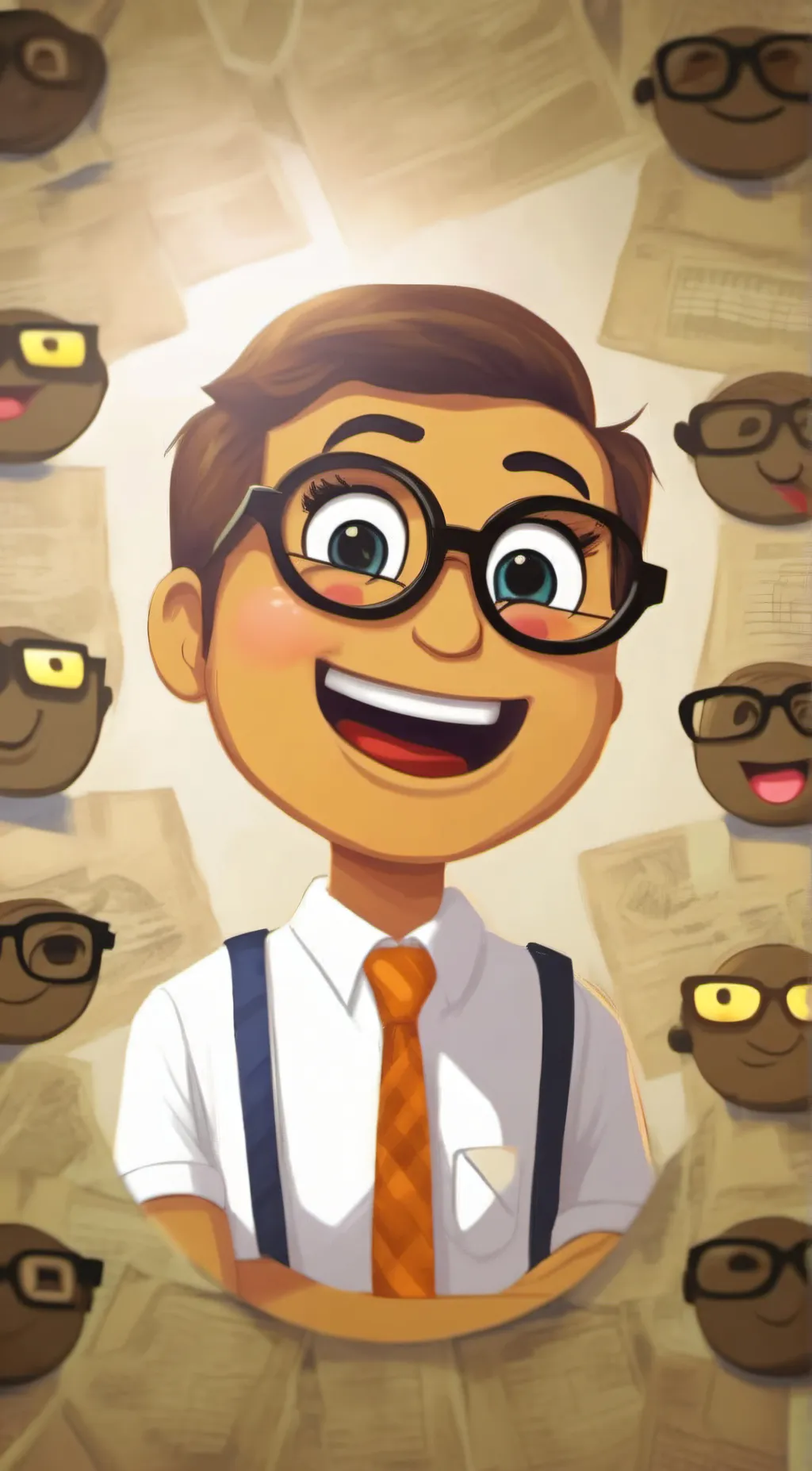 ai character: Nerd background