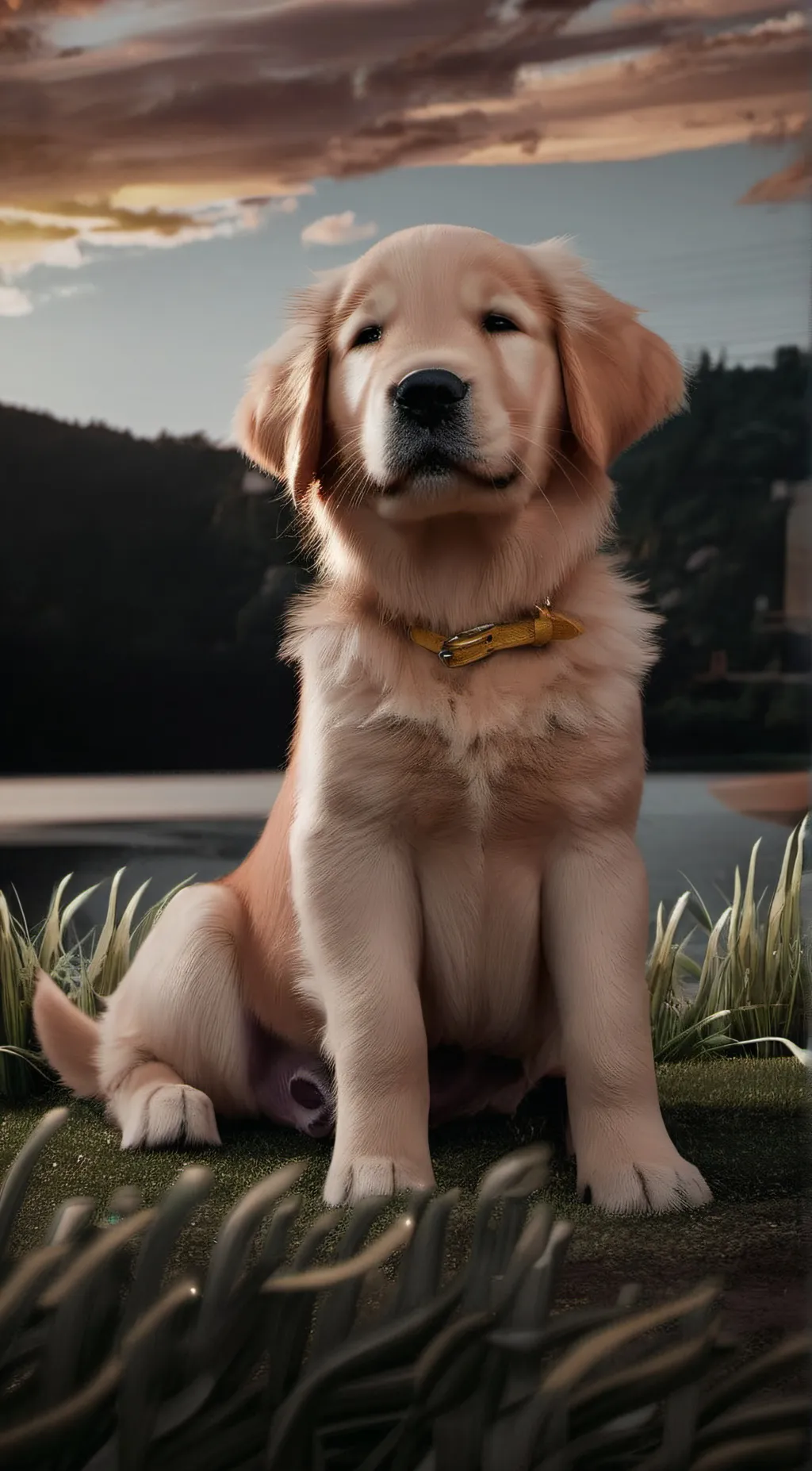 ai character: Fluffy  background