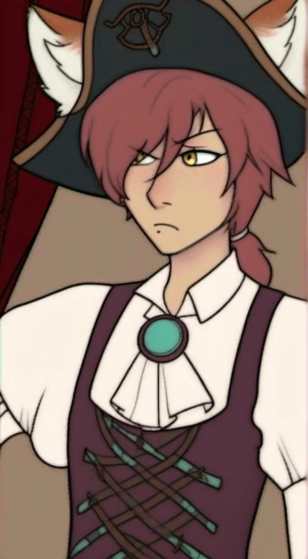 ai character: foxy background