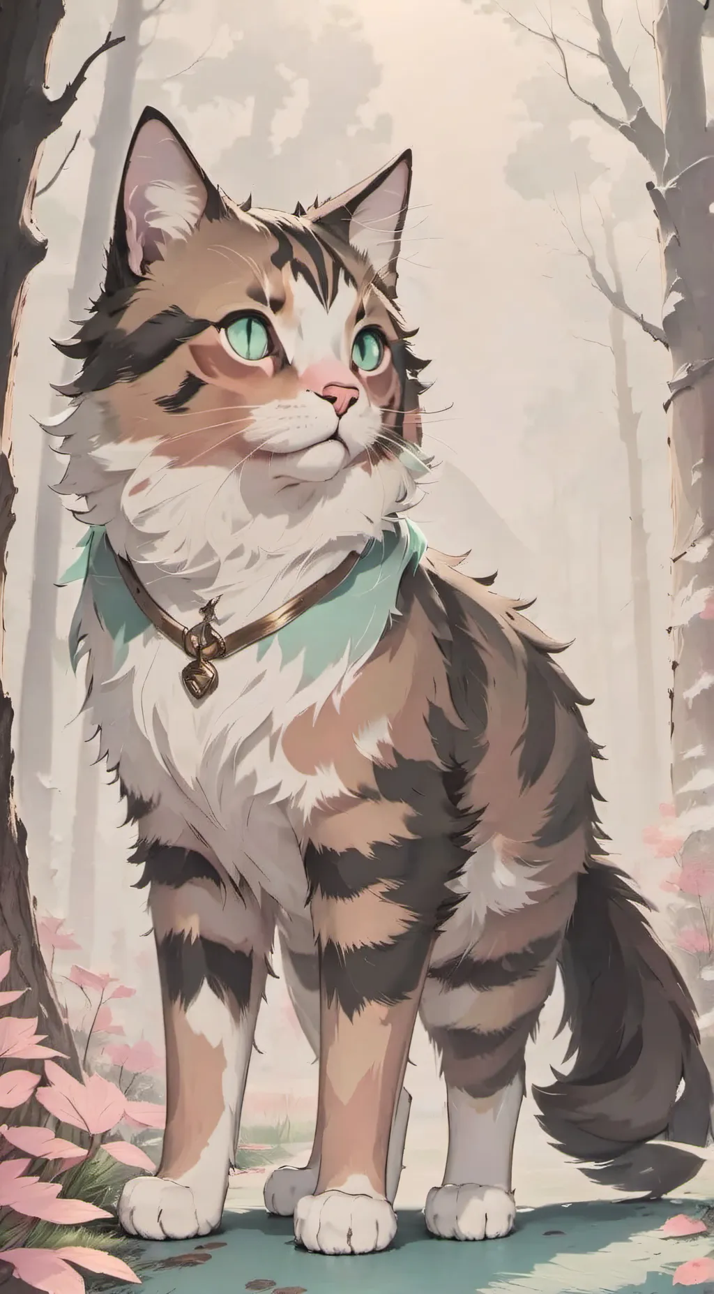 ai character: Mint'star background