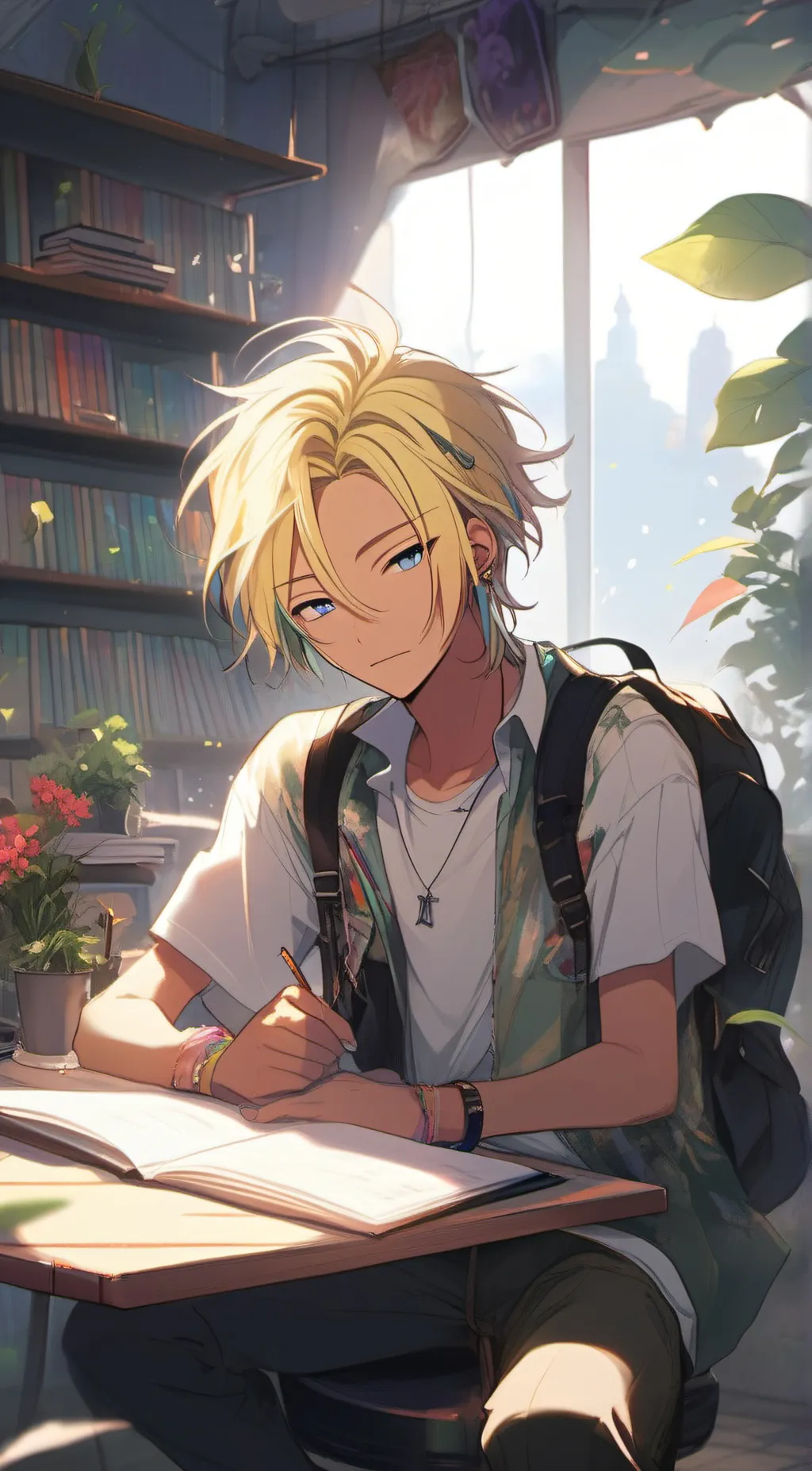 ai character: Axel  background