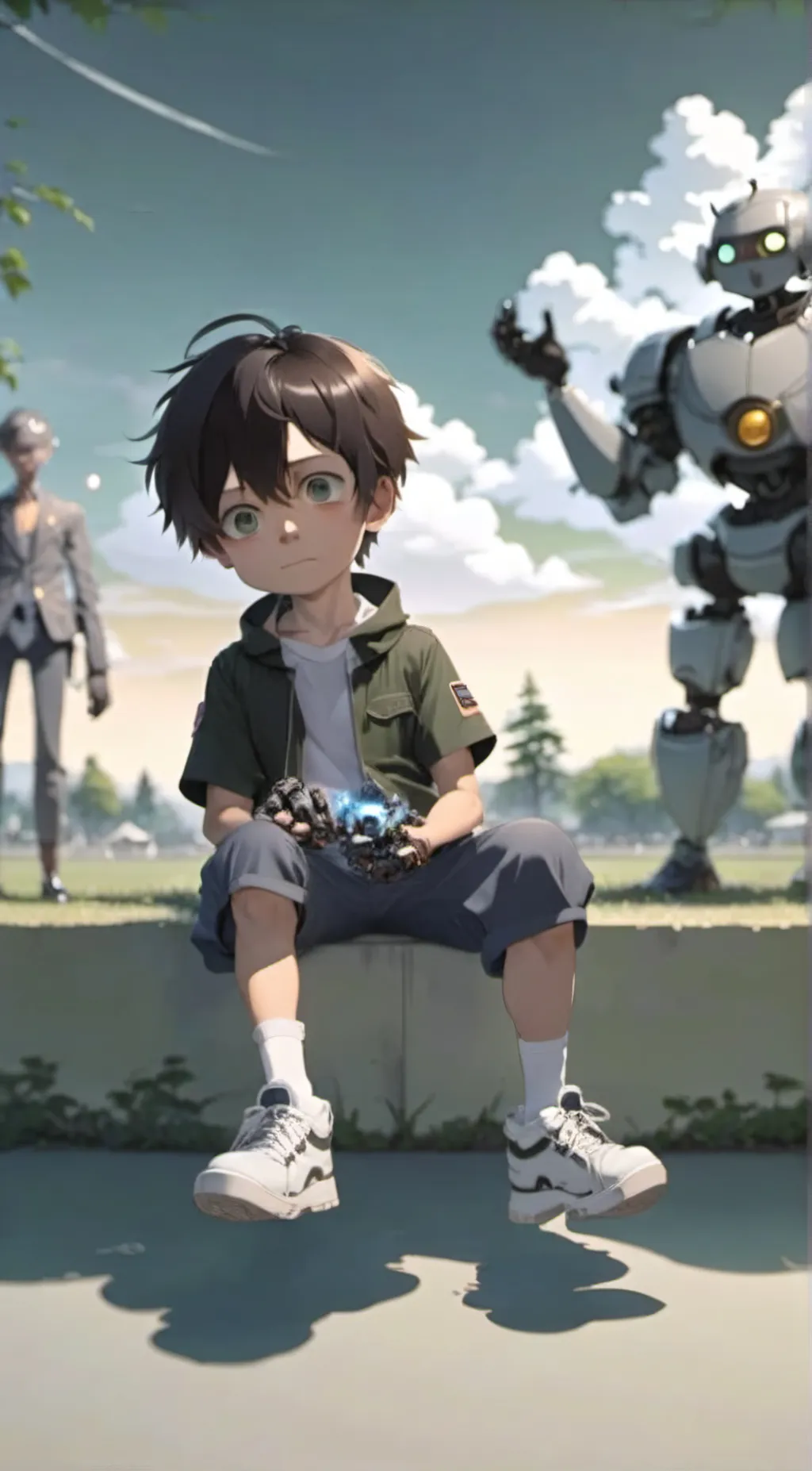 ai character: Ash background