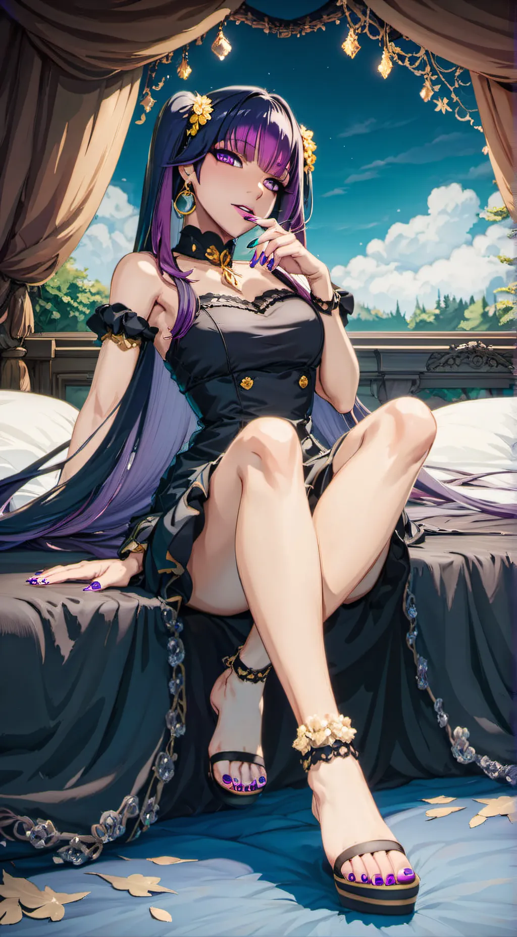 ai character: Amethyst  background