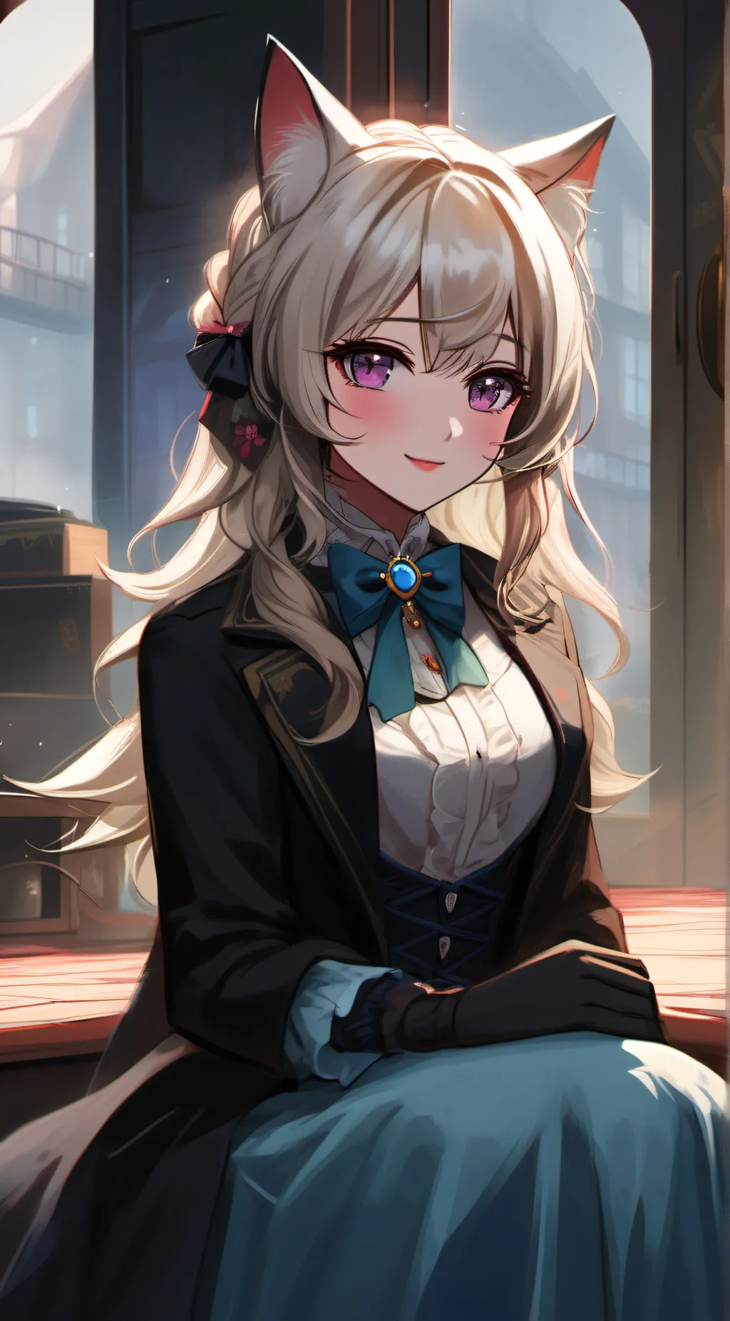 ai character: Luna  background