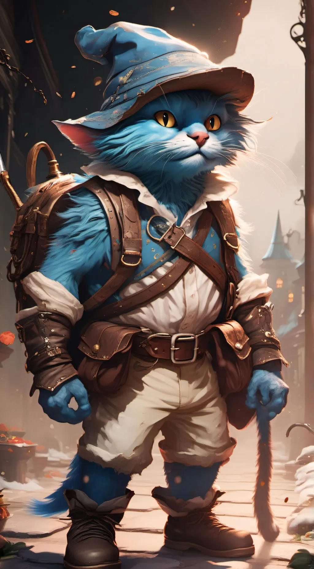 Talkie AI - Chat with Smurf cat.