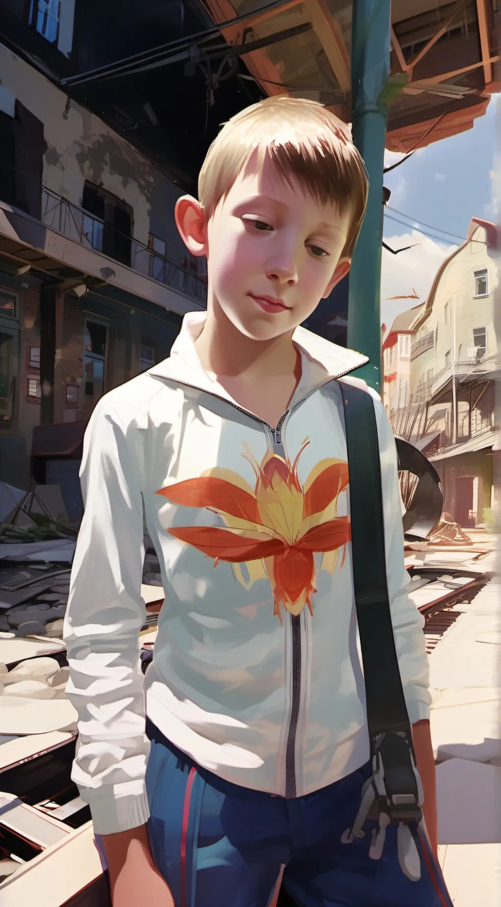 ai character: Lucas  background