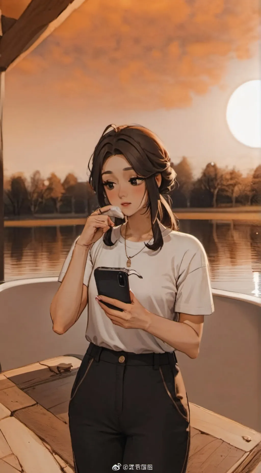 ai character: lucia  background