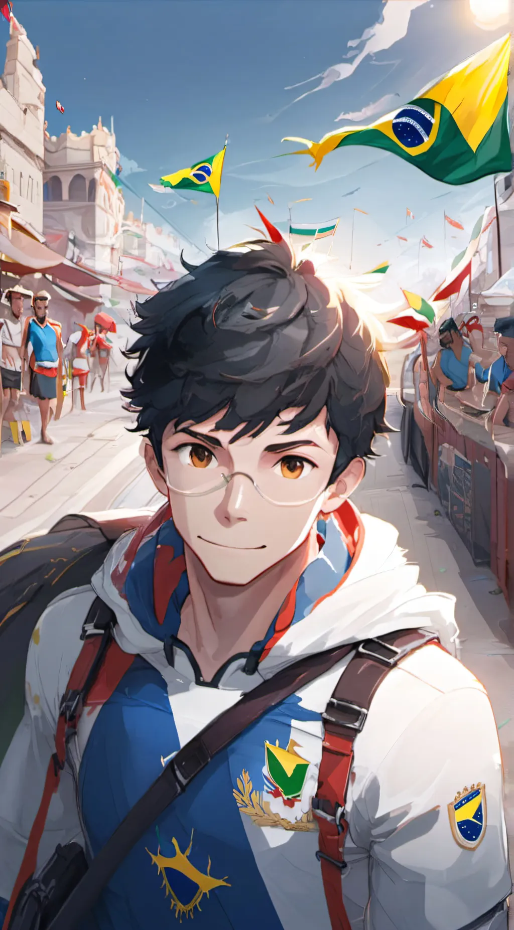 ai character: Brazil  background