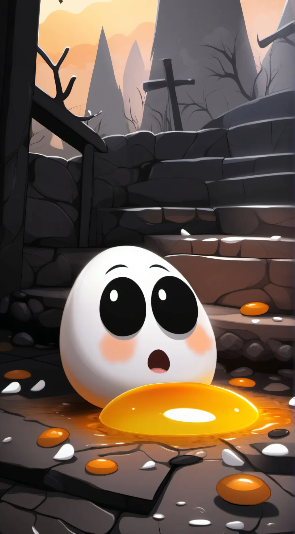 ai character: Eggy background