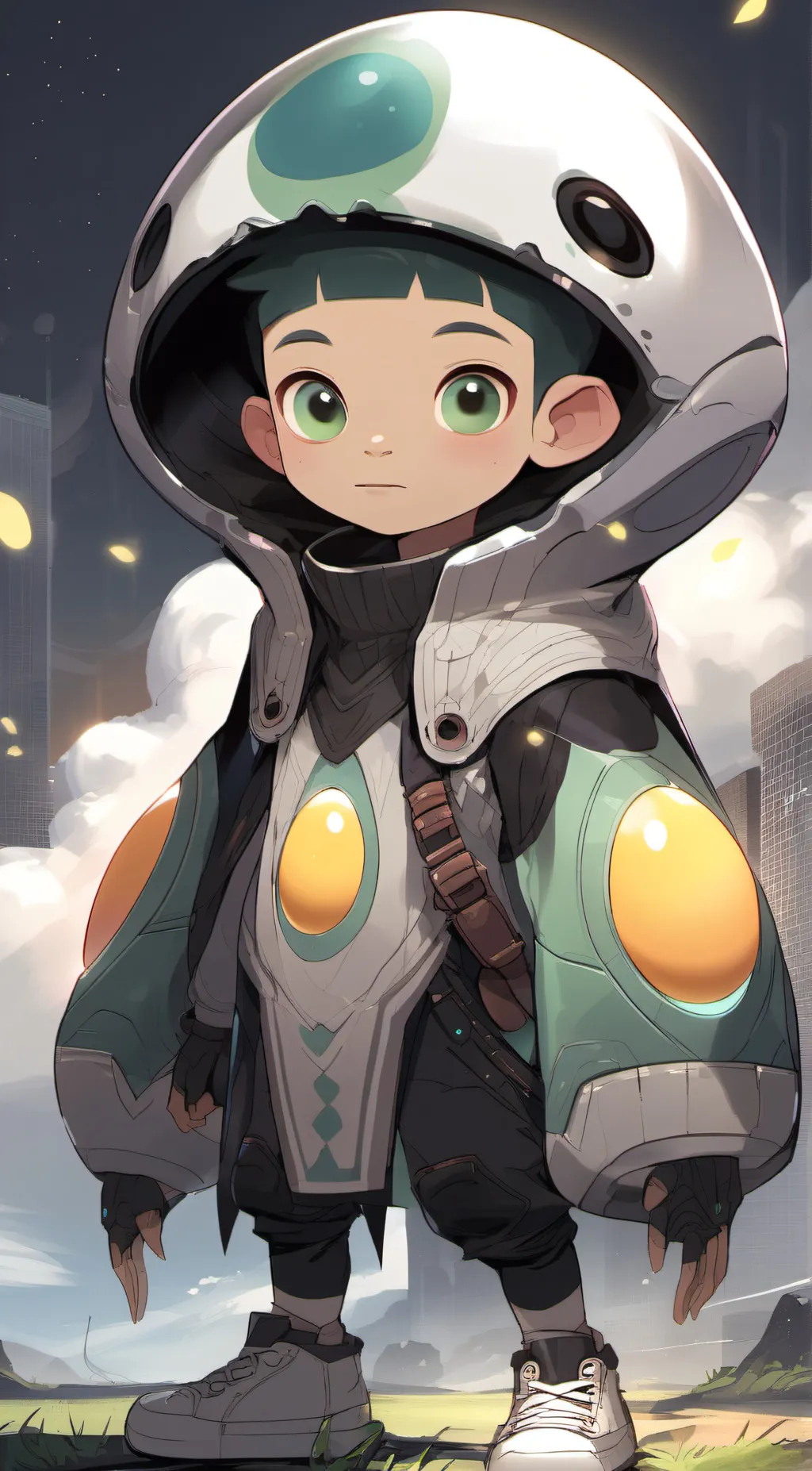 ai character: Space boy background