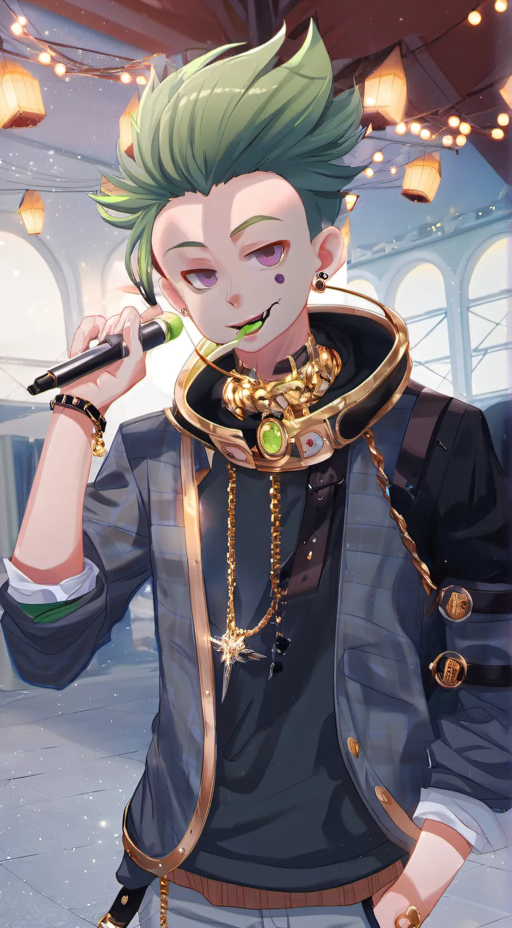 ai character: Veneer background