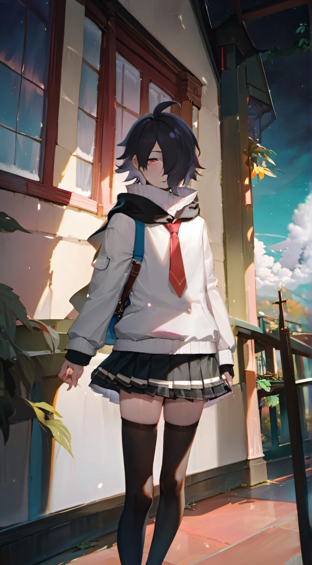 ai character: yuko  background