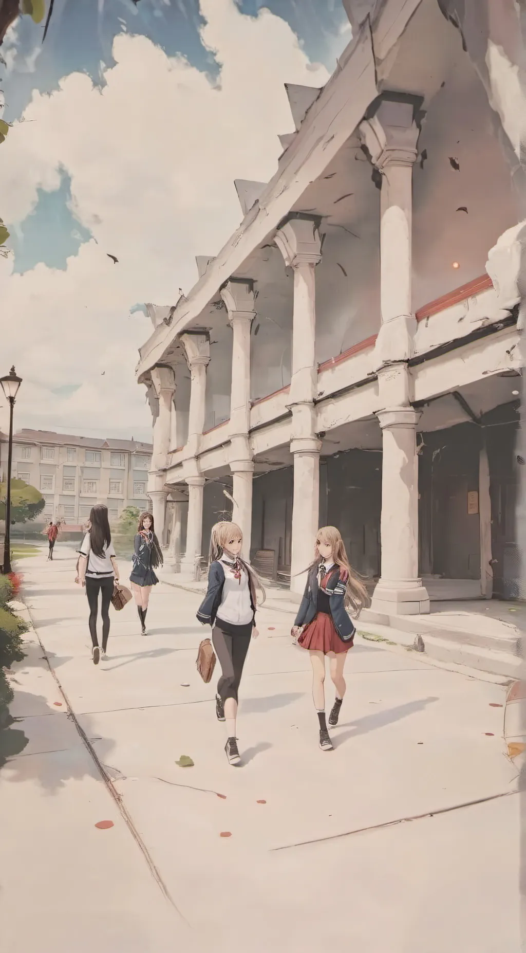 ai character: Highschool Journey background