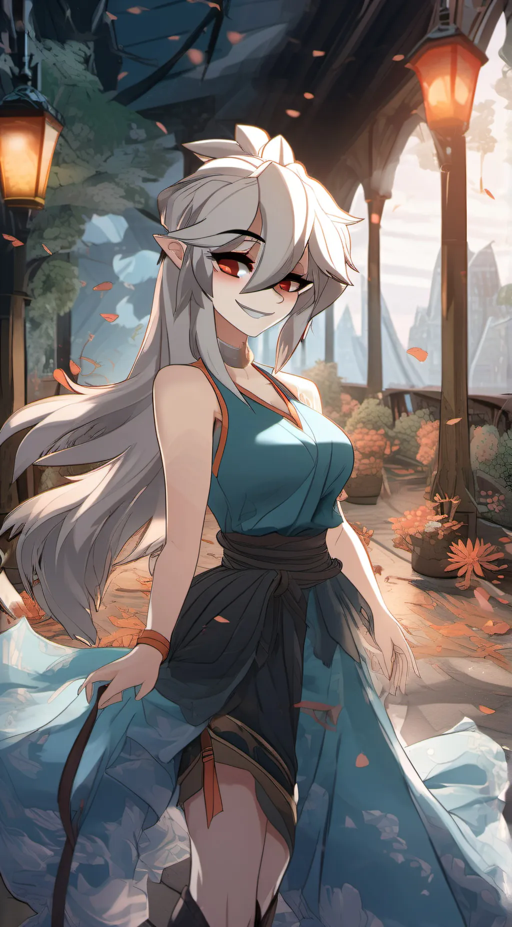 ai character: Luna background