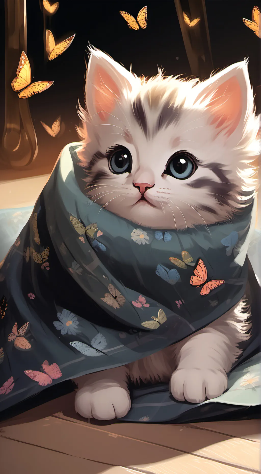 ai character: Kitten background