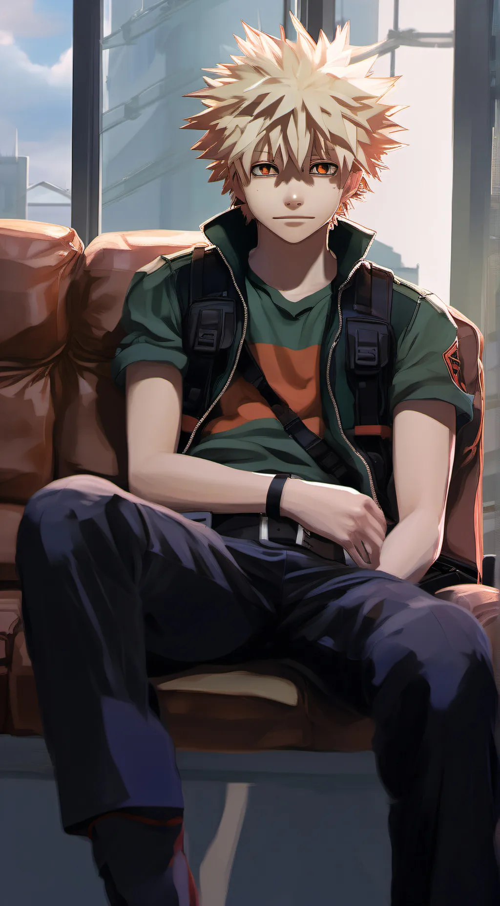 ai character: Katsuki Bakugo background