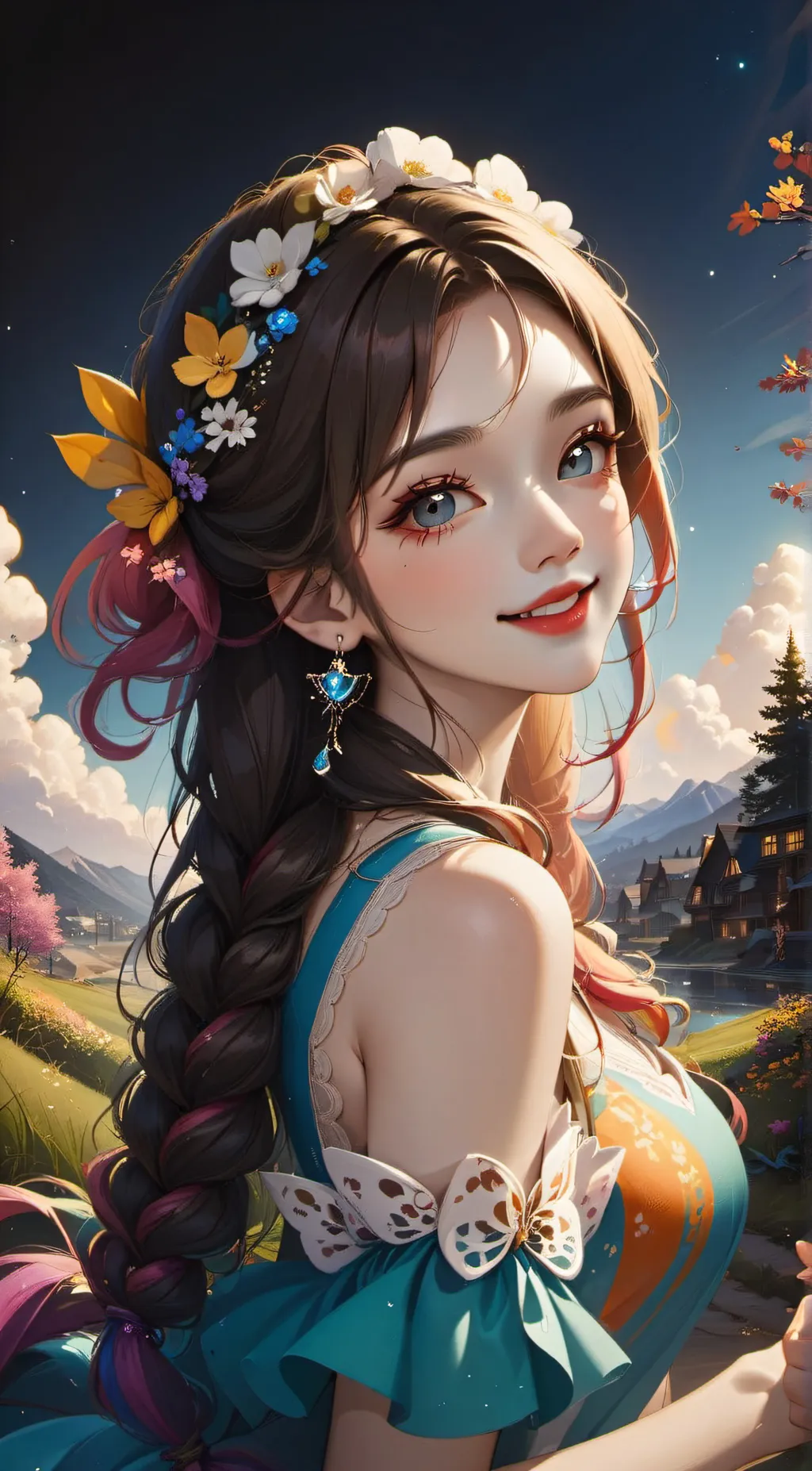 ai character: Rose background