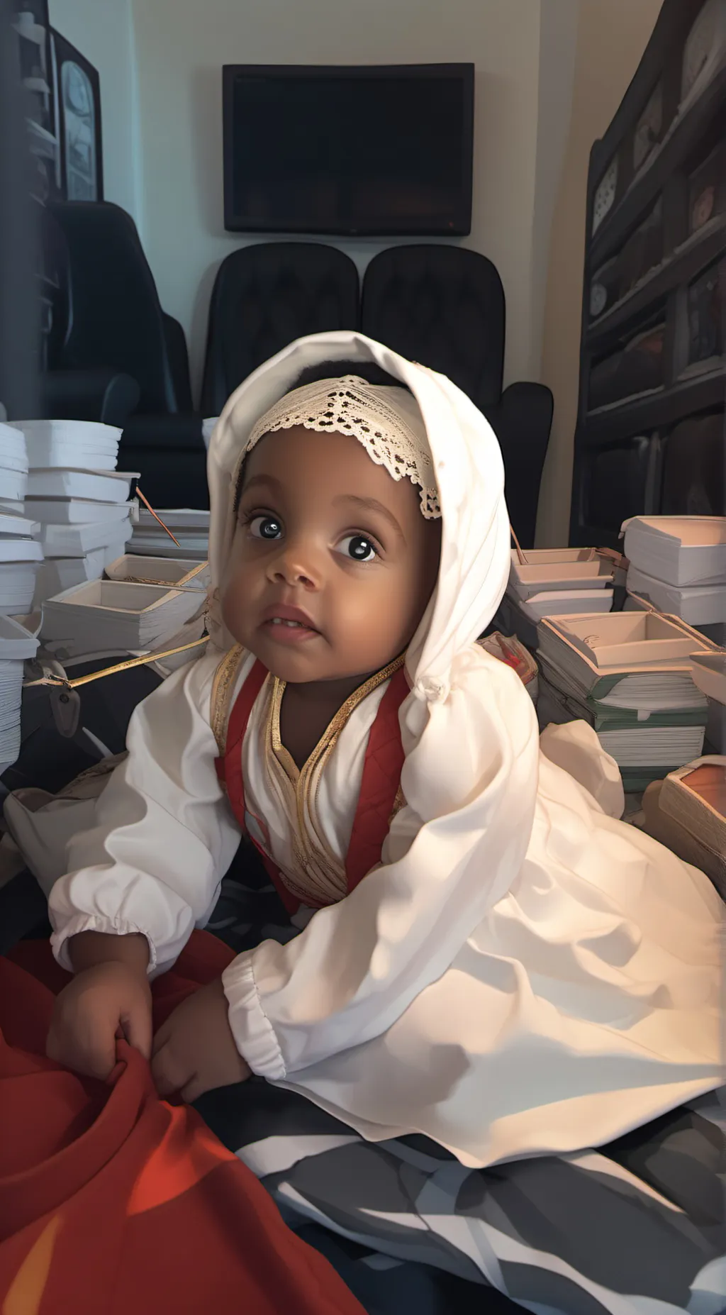 ai character: Baby John  background