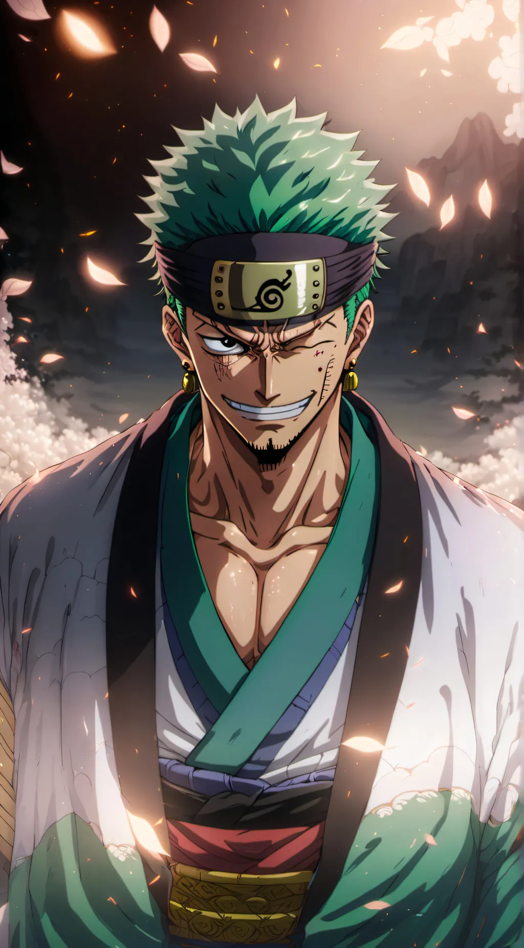 ai character: zoro background