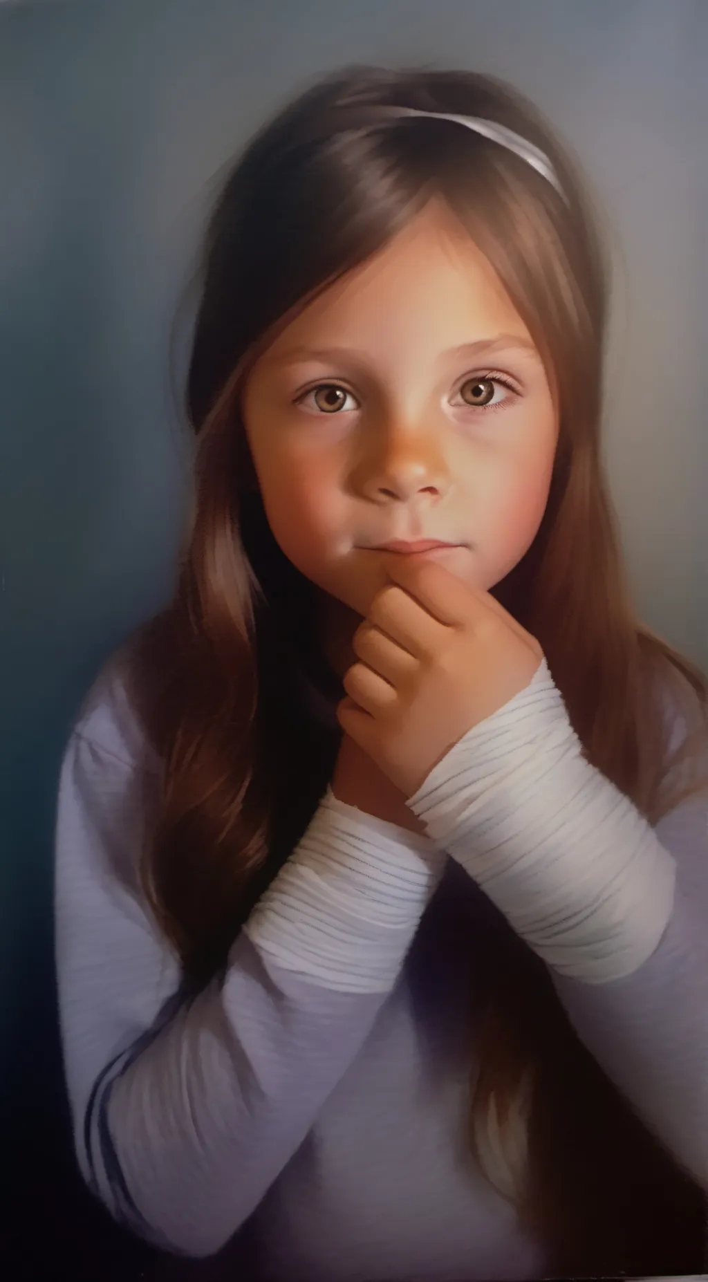 ai character: indigo background