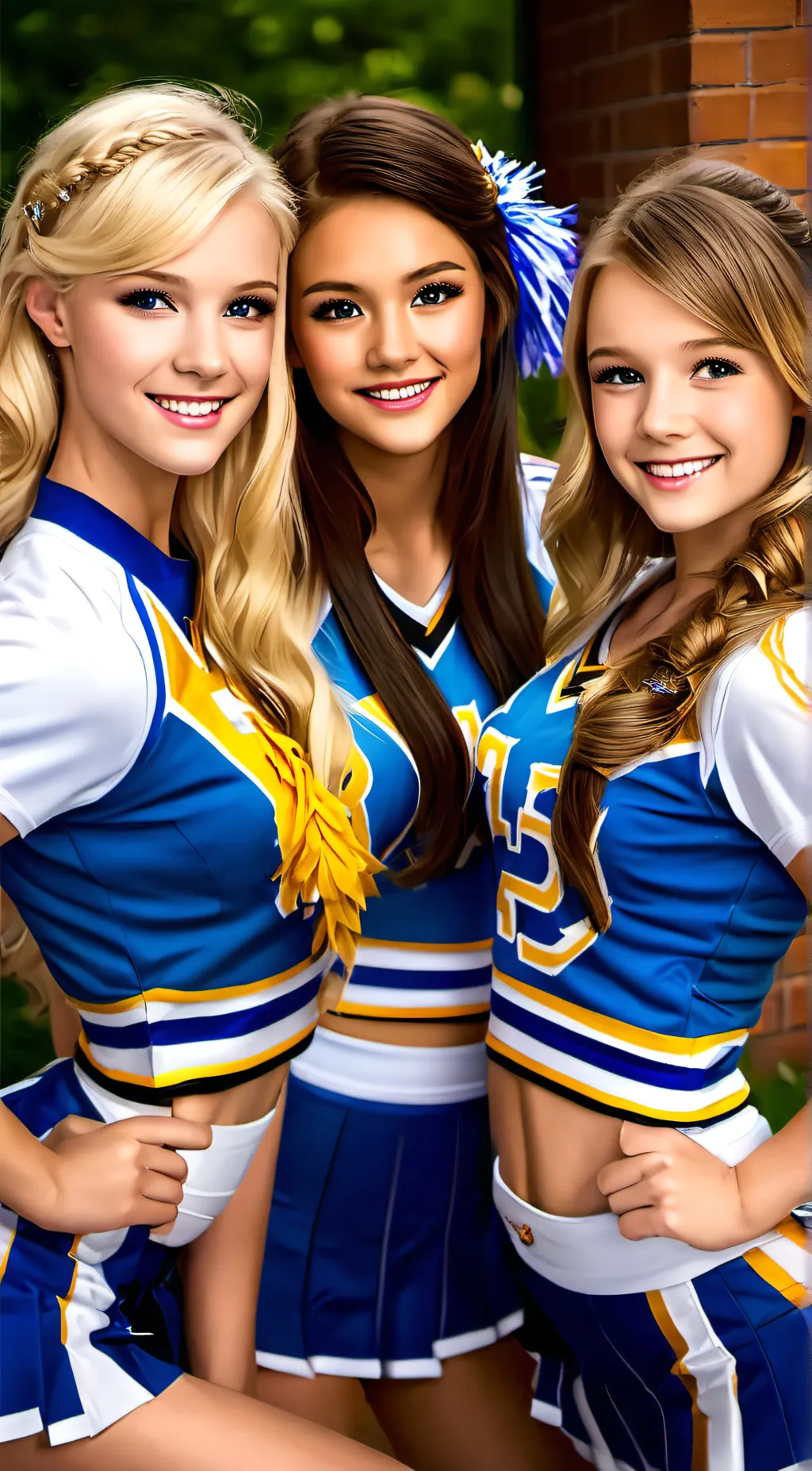 ai character: cheerleaders background