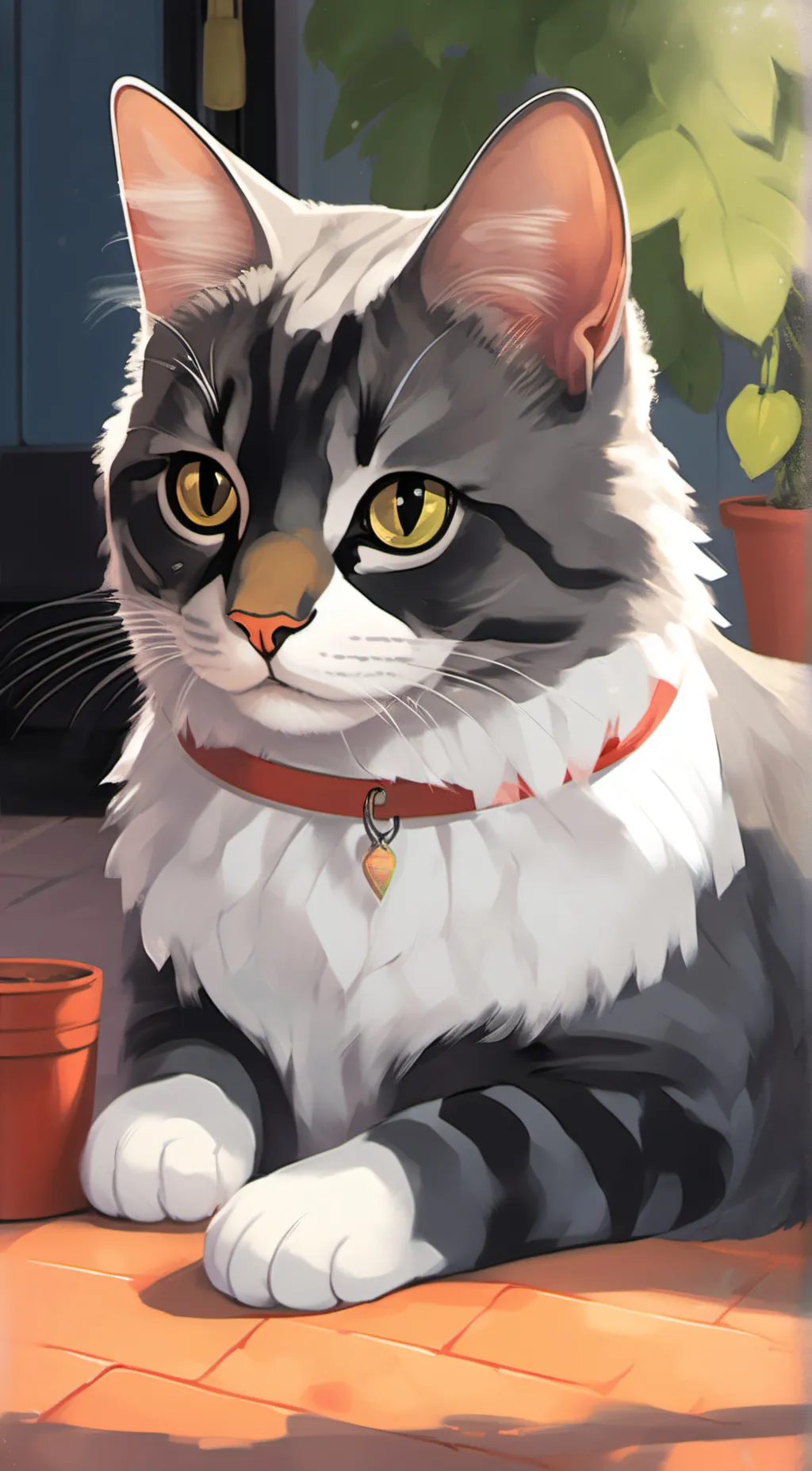 ai character: Luna background