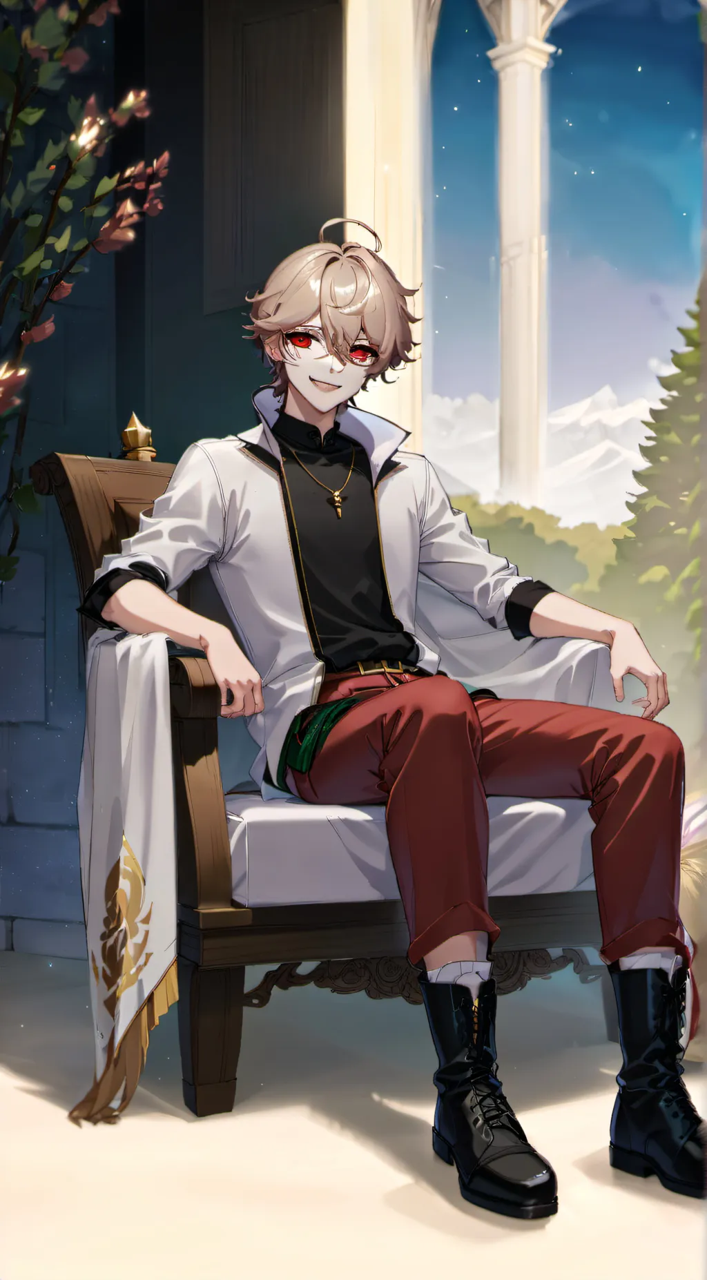 ai character: Junko Enoshuma background