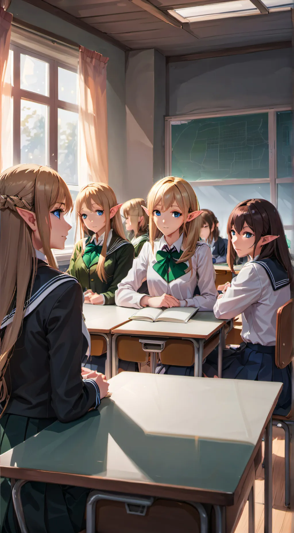 ai character: Elven School background