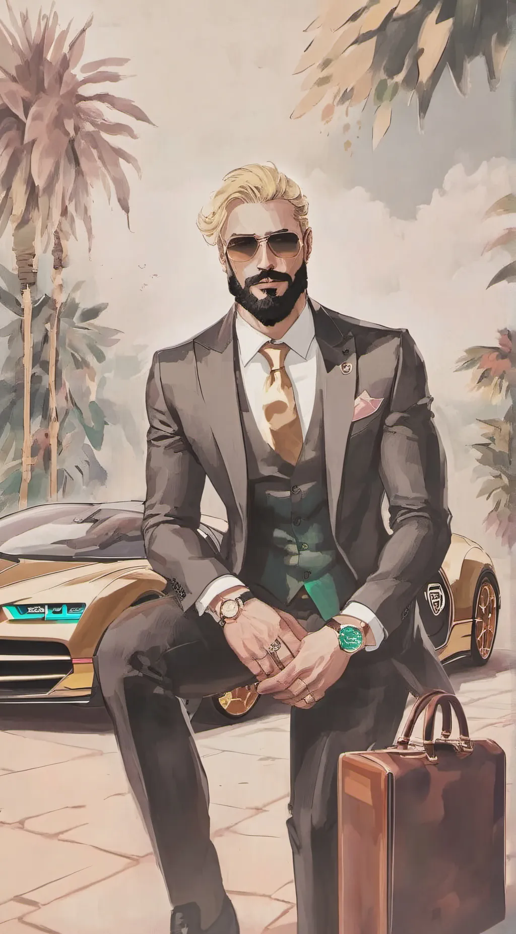 ai character: Zane sandorsilt background