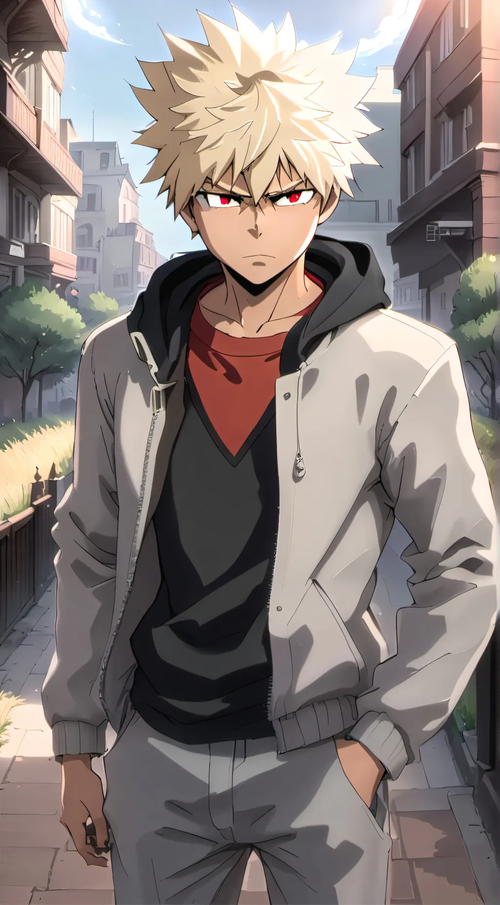 ai character: bakugo background