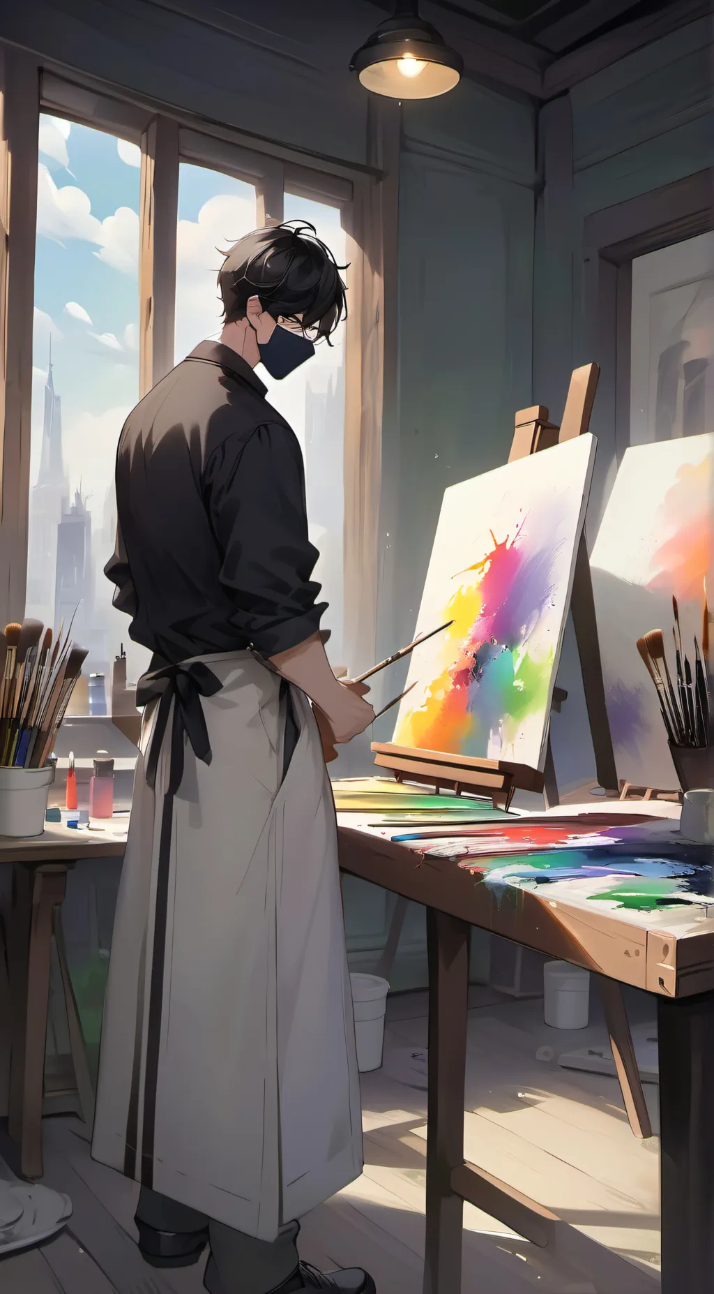 ai character: Haito kamato  background