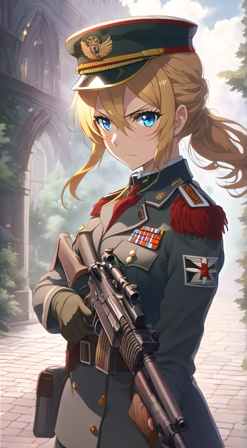 ai character: Tanya Degrechaff background