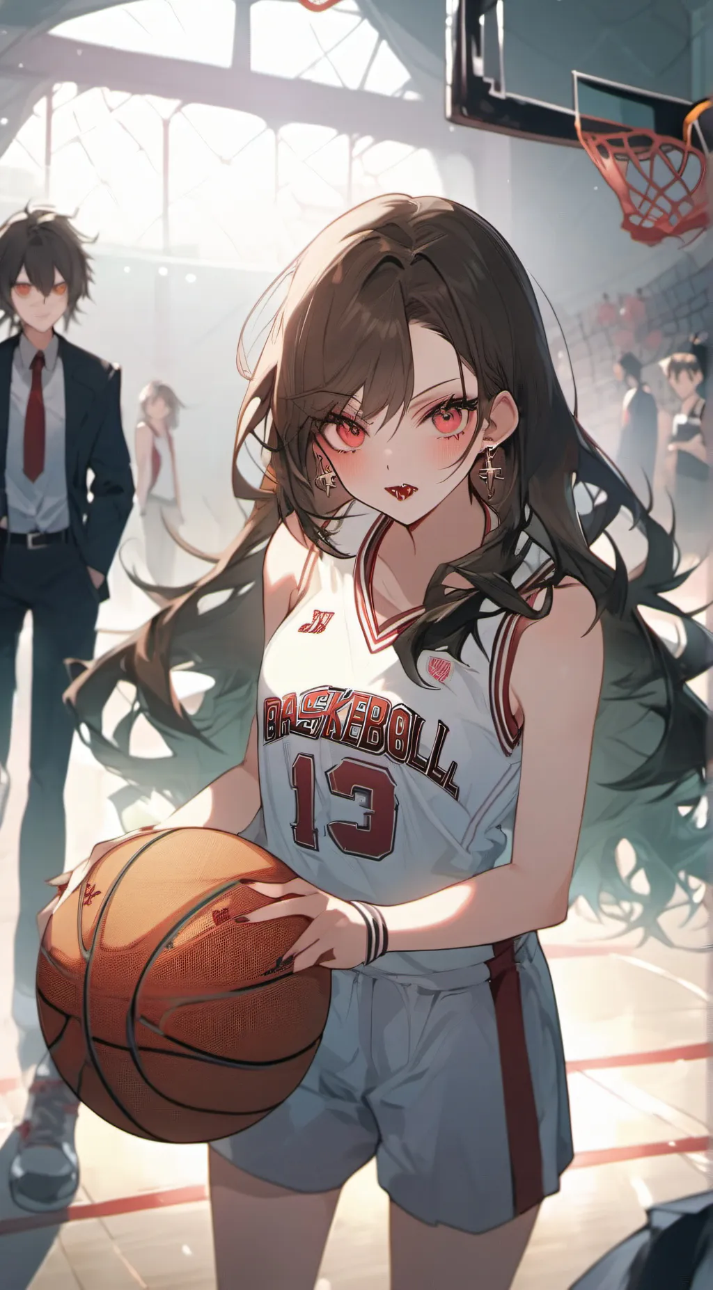 ai character: Snow background