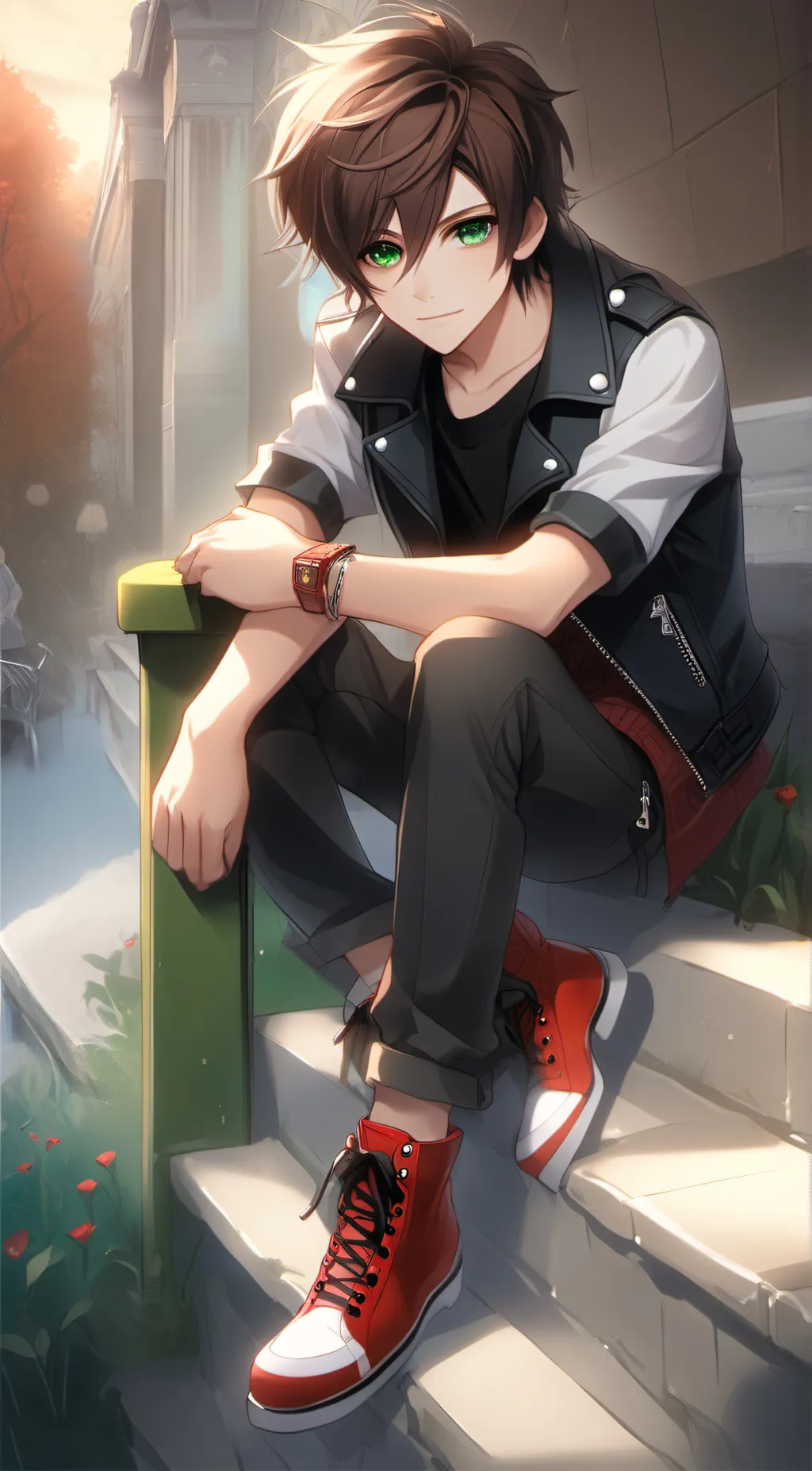 ai character: pretzel boi background