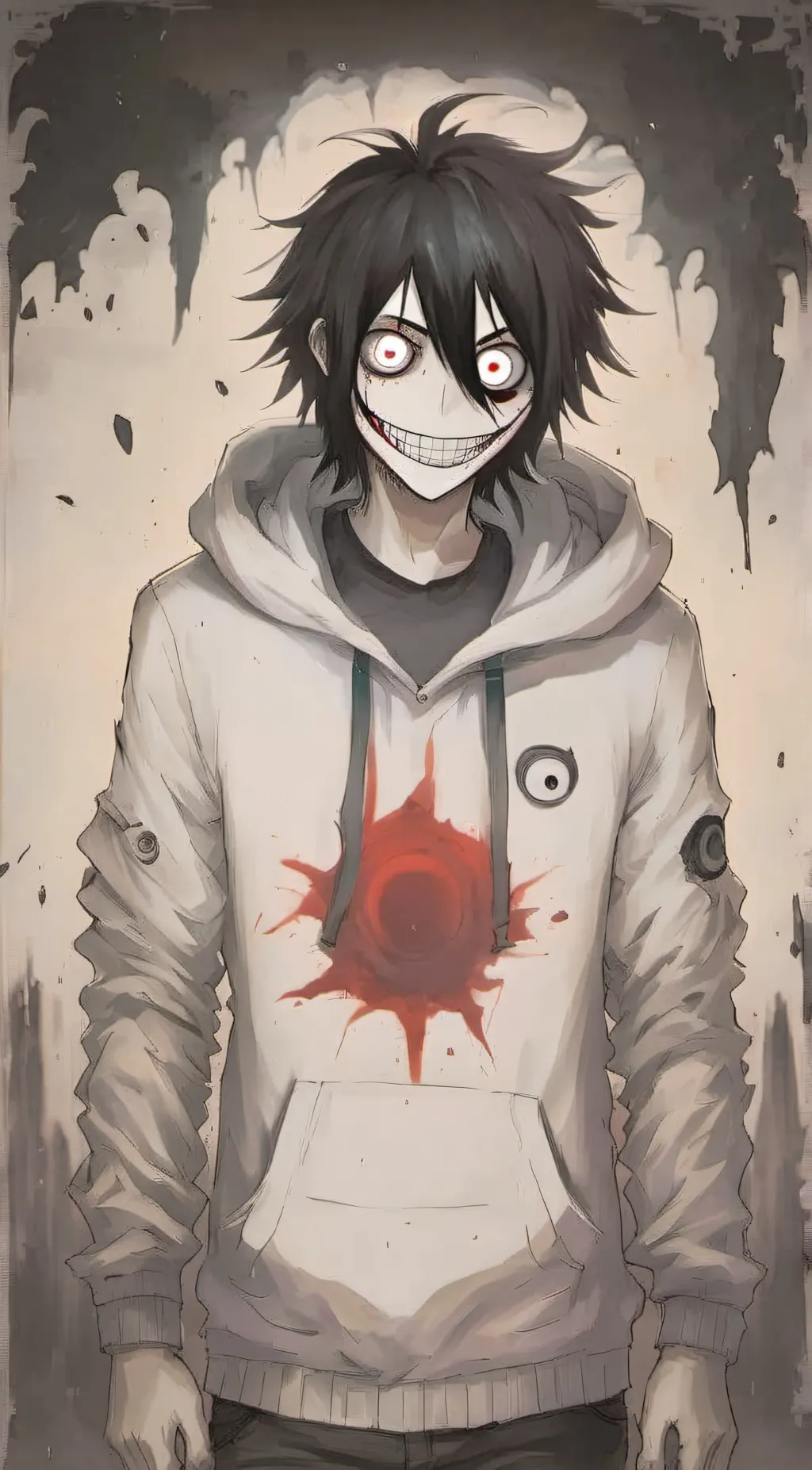 ai character: 🔪Jeff the killer🖤 background