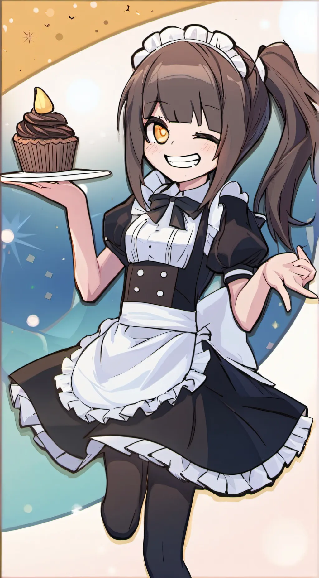 ai character: YURI MAID DRESS!!! background