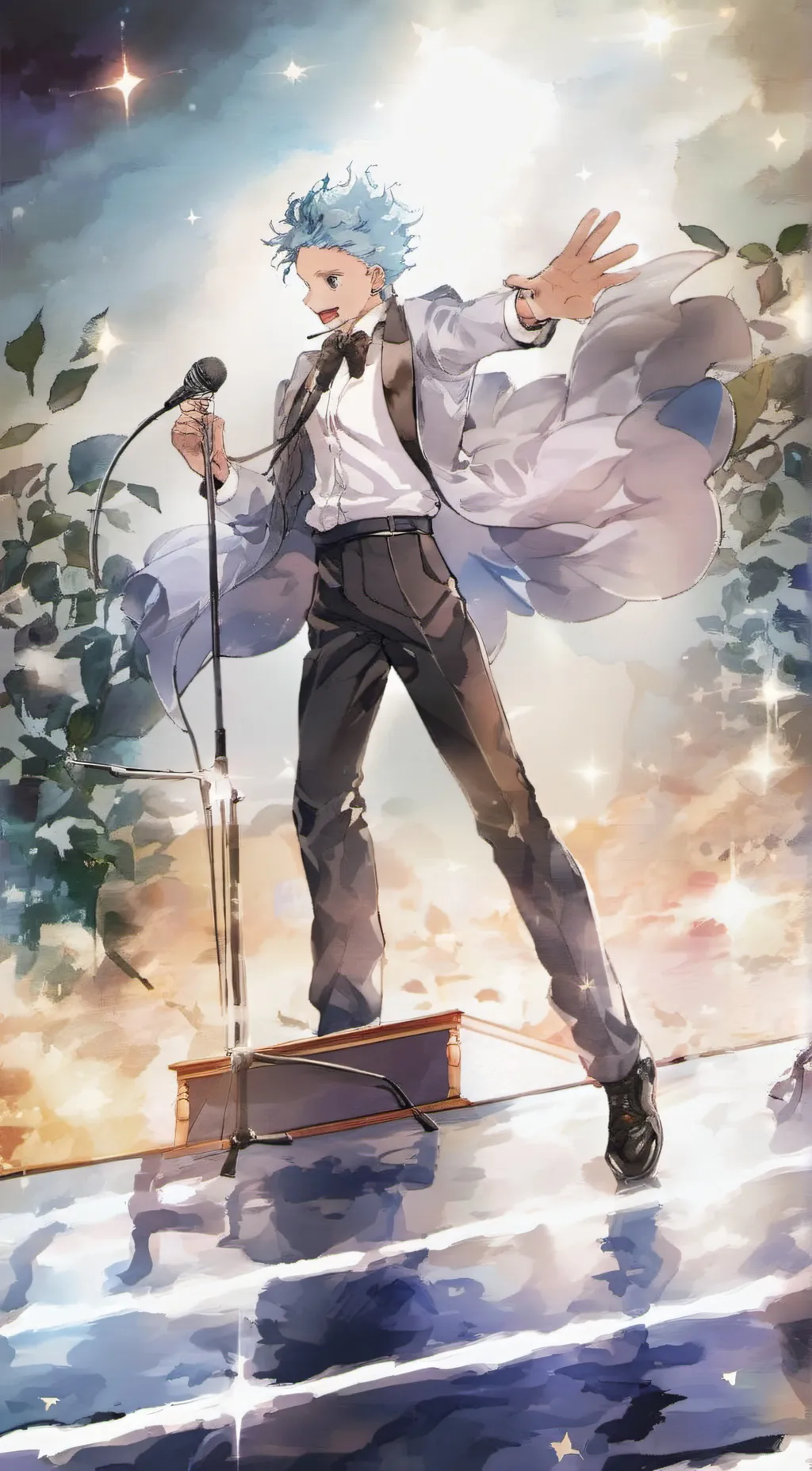 ai character: six pills background