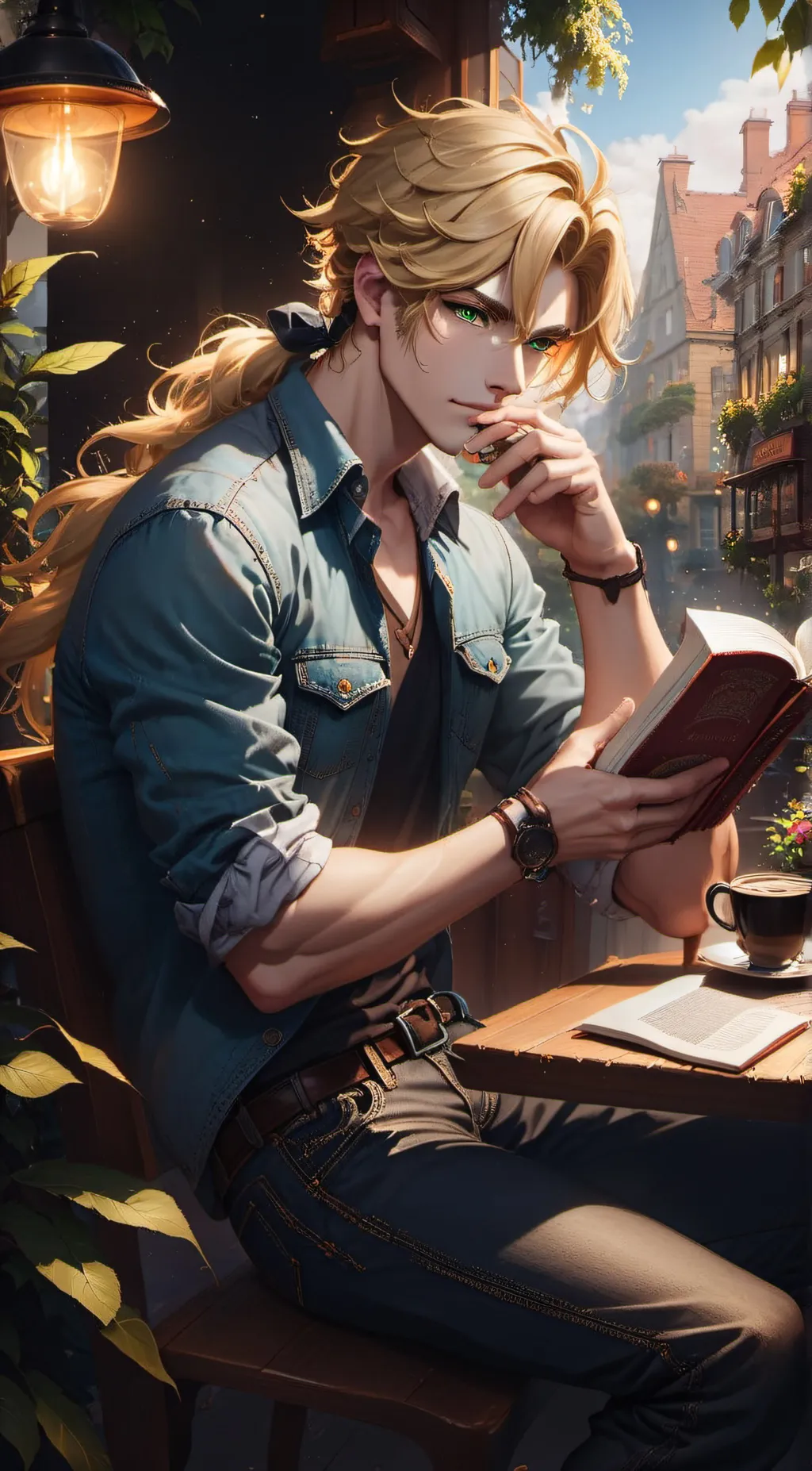 ai character: Ray background