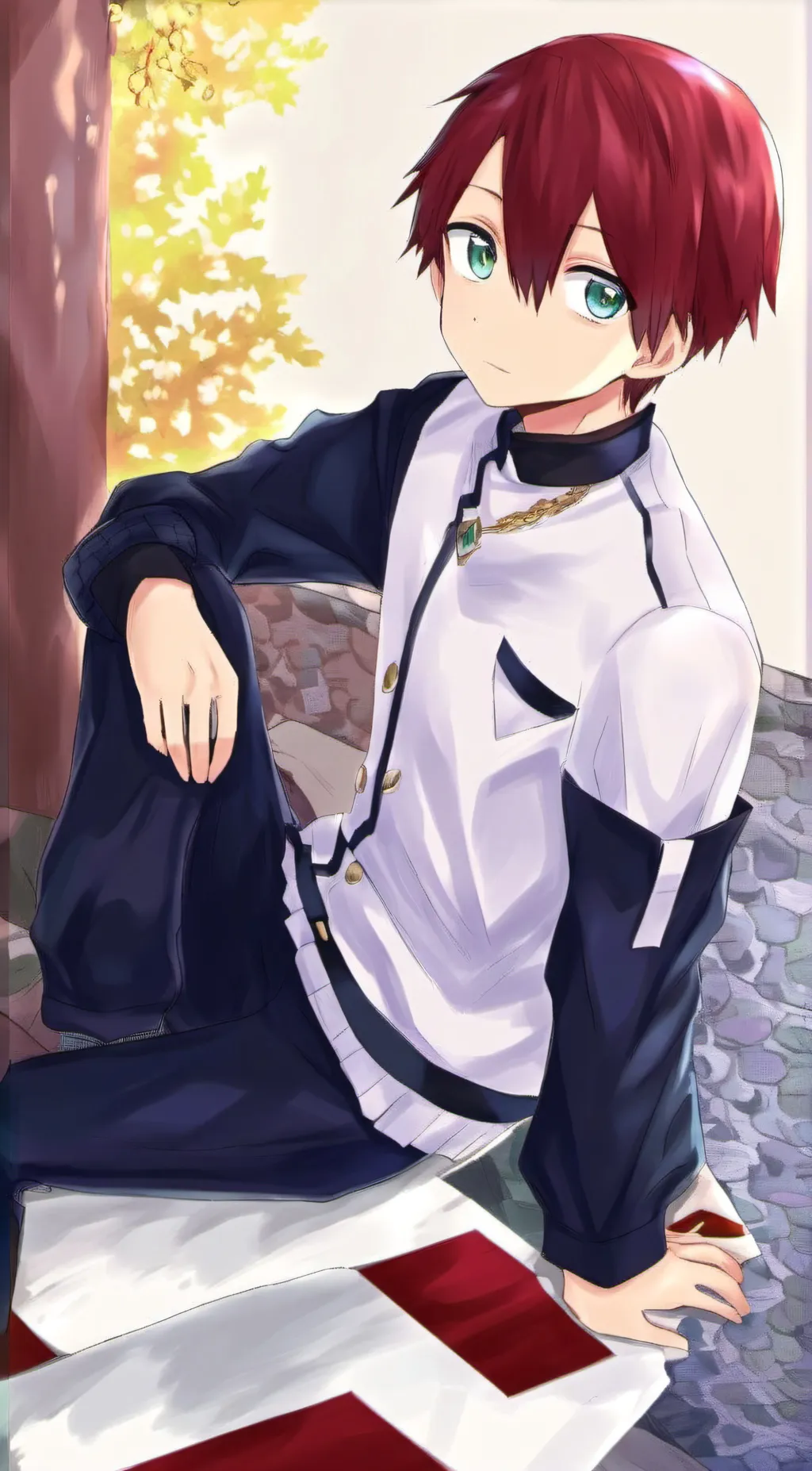 ai character: todorokie/icy hot background