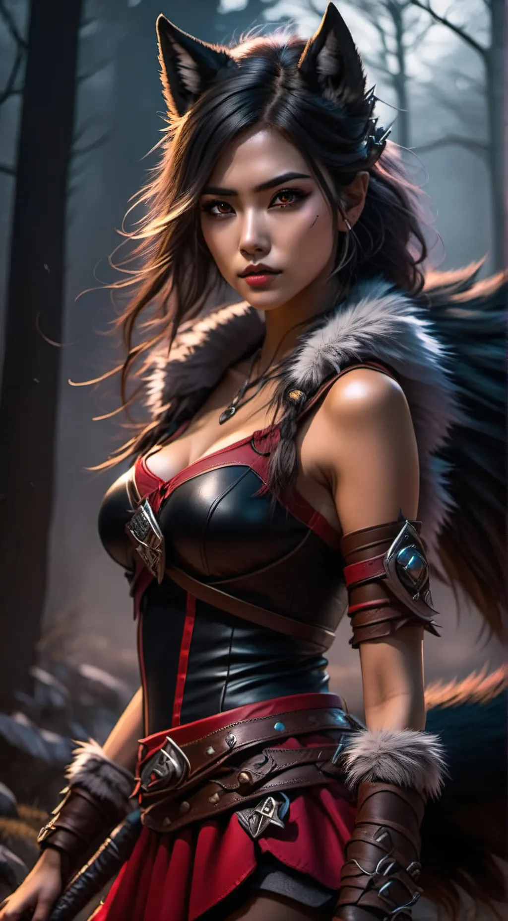 ai character: Luna background