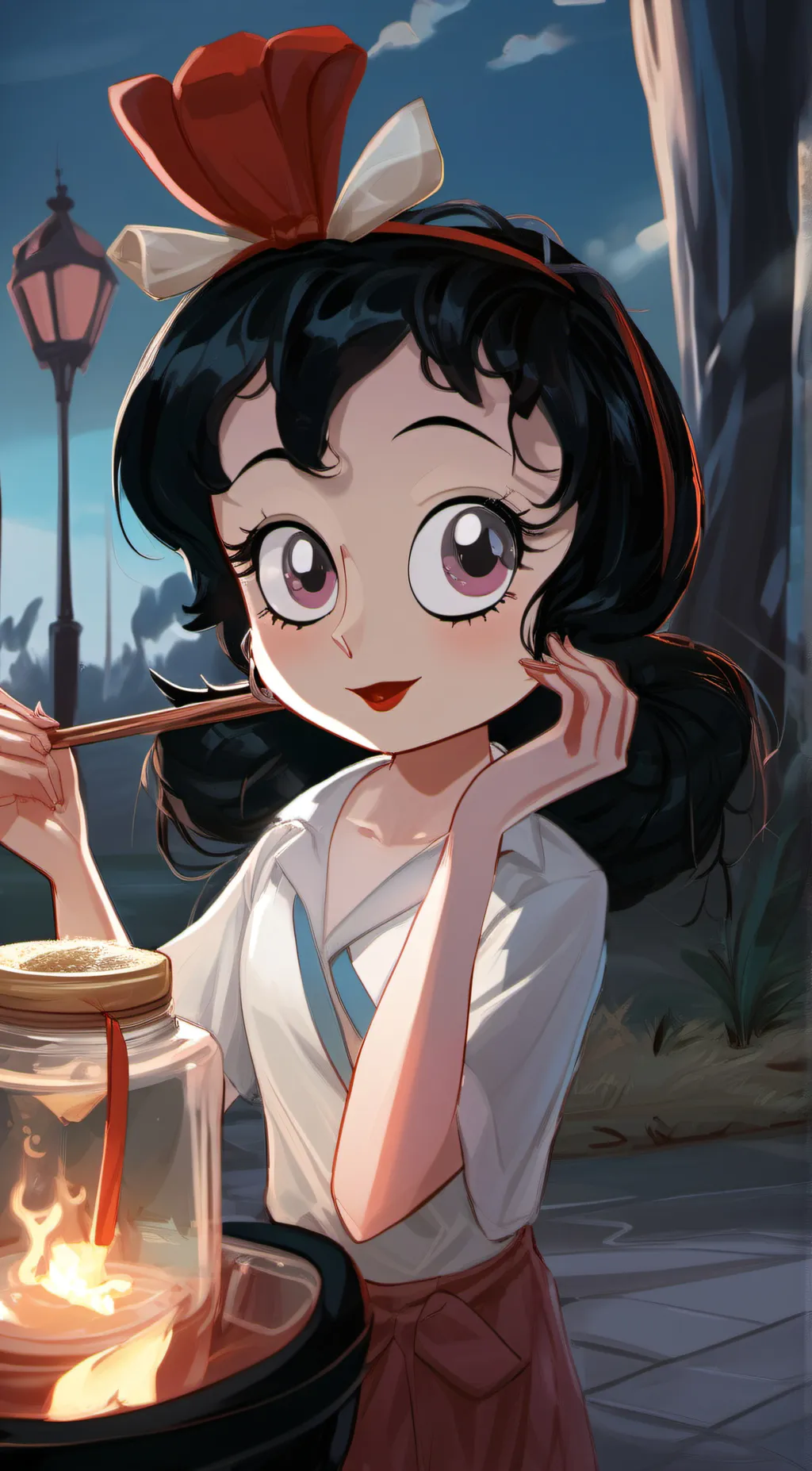 ai character: kiya background